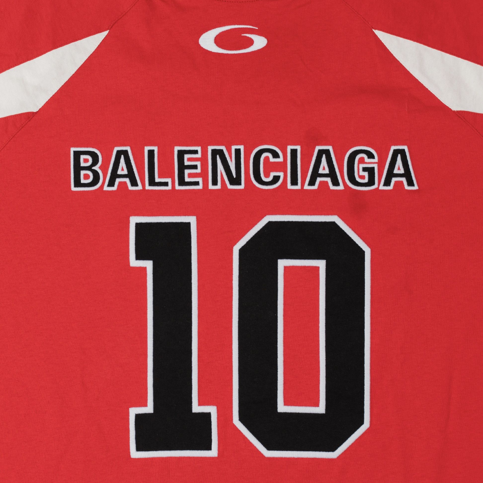 Balenciaga x NBA Oversized Jersey Long Sleeve Red Black White Size US S / EU 44-46 / 1 - 3 Thumbnail