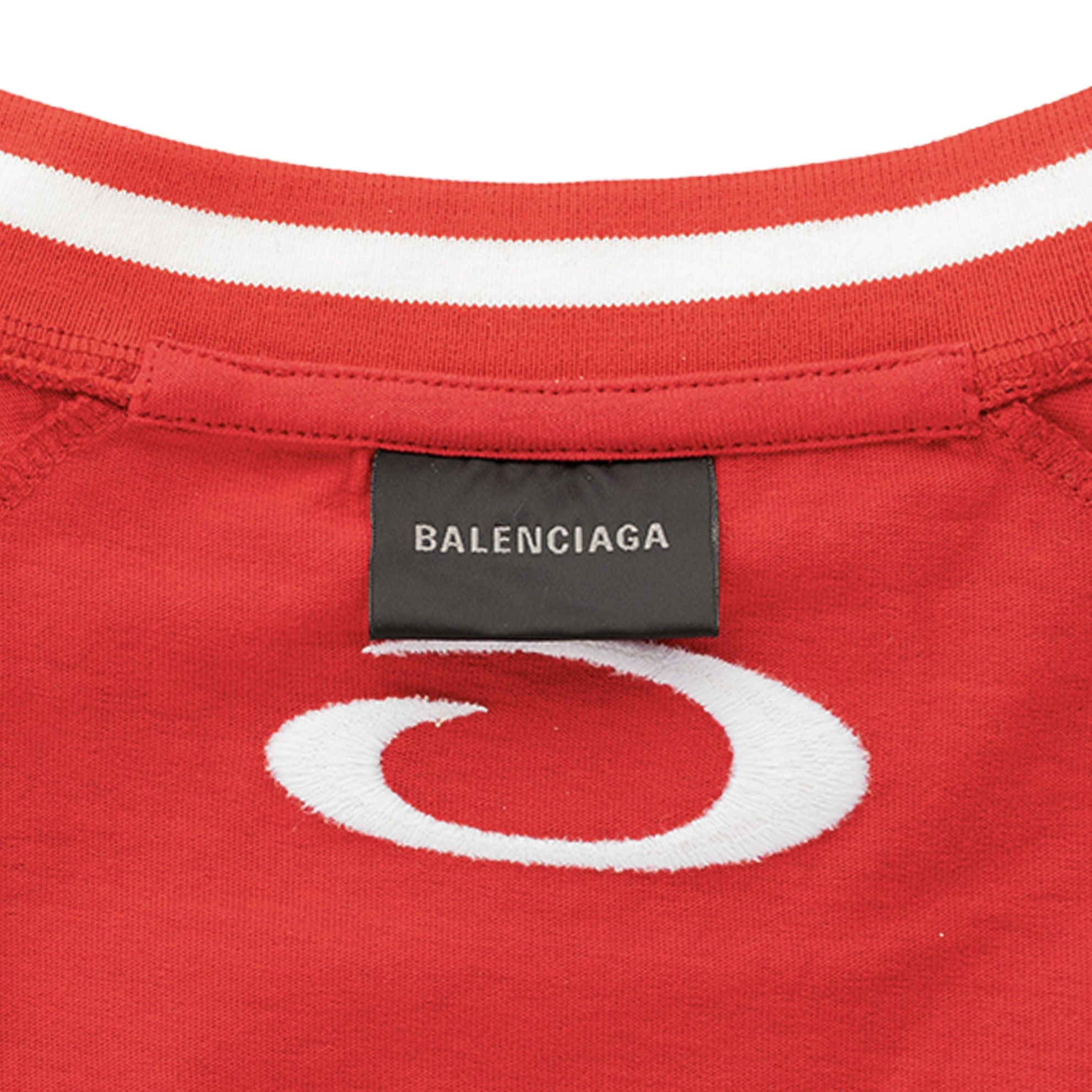 Balenciaga x NBA Oversized Jersey Long Sleeve Red Black White Size US S / EU 44-46 / 1 - 6 Thumbnail