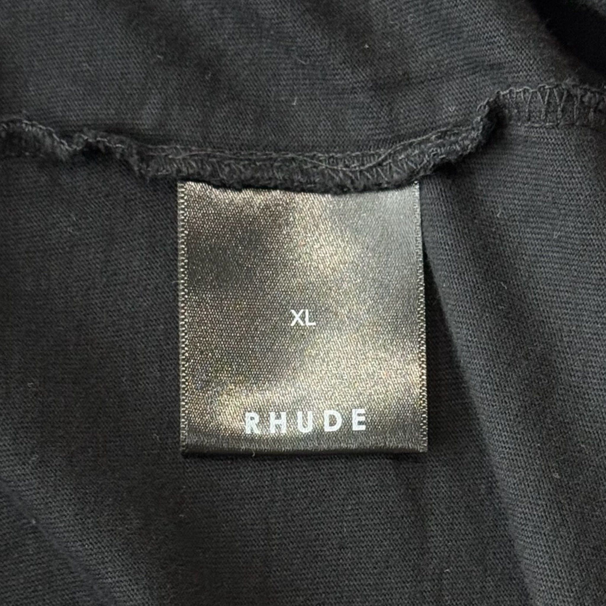 Rhude Saint Malo Logo Short Sleeve Tee Shirt Black Multi Size US XXL / EU 58 / 5 - 5 Thumbnail