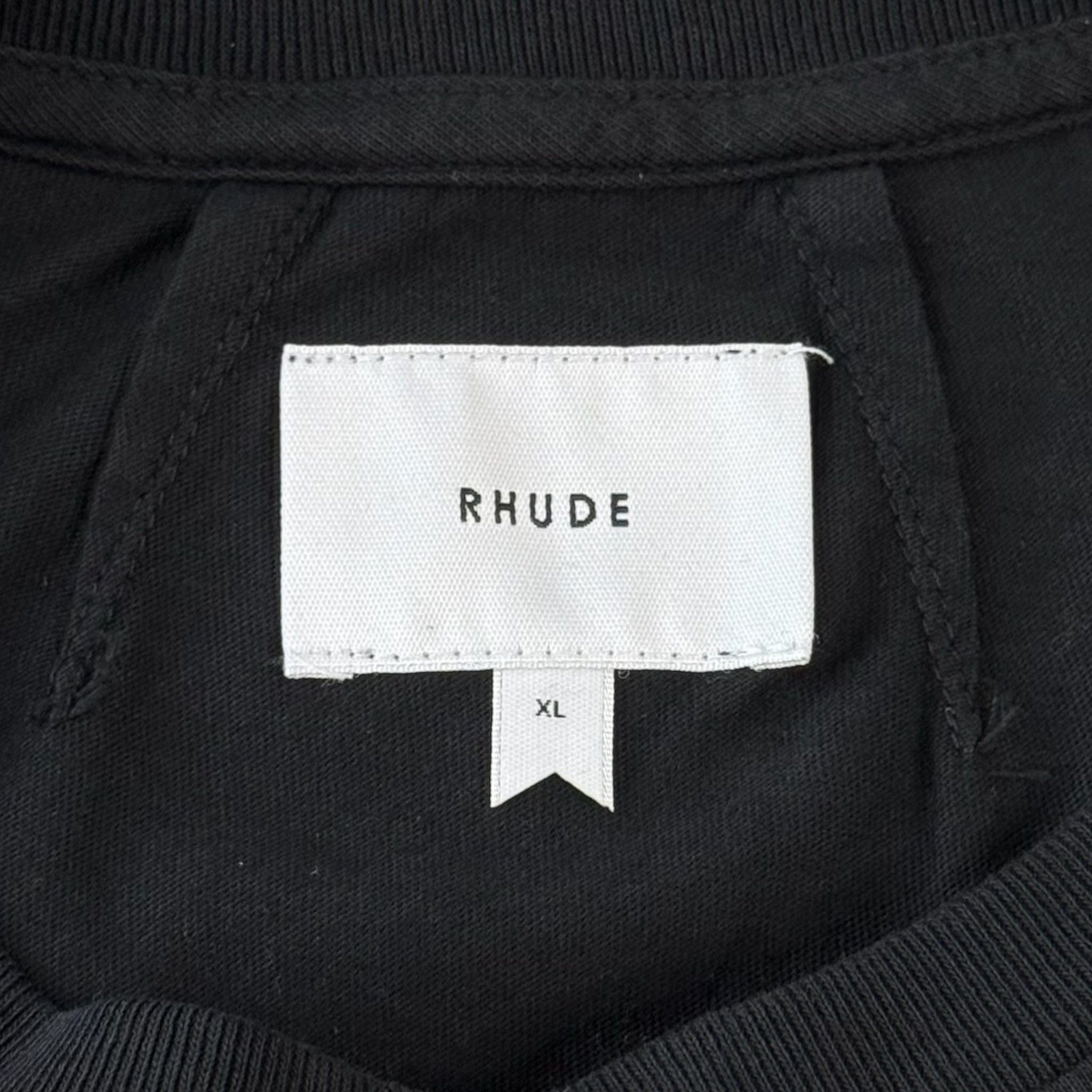 Rhude Saint Malo Logo Short Sleeve Tee Shirt Black Multi Size US XXL / EU 58 / 5 - 4 Thumbnail