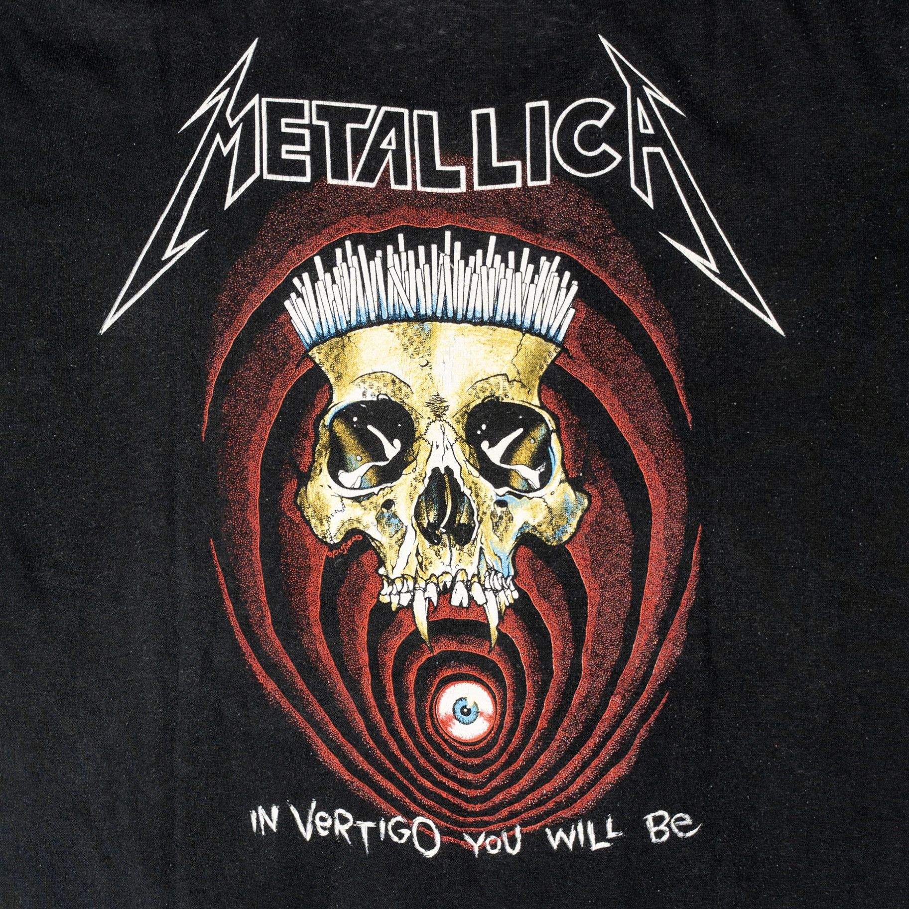 Vintage 1988 Metallica In Vertigo You Will Be Short Sleeve Tee Shir Size US XL / EU 56 / 4 - 4 Thumbnail