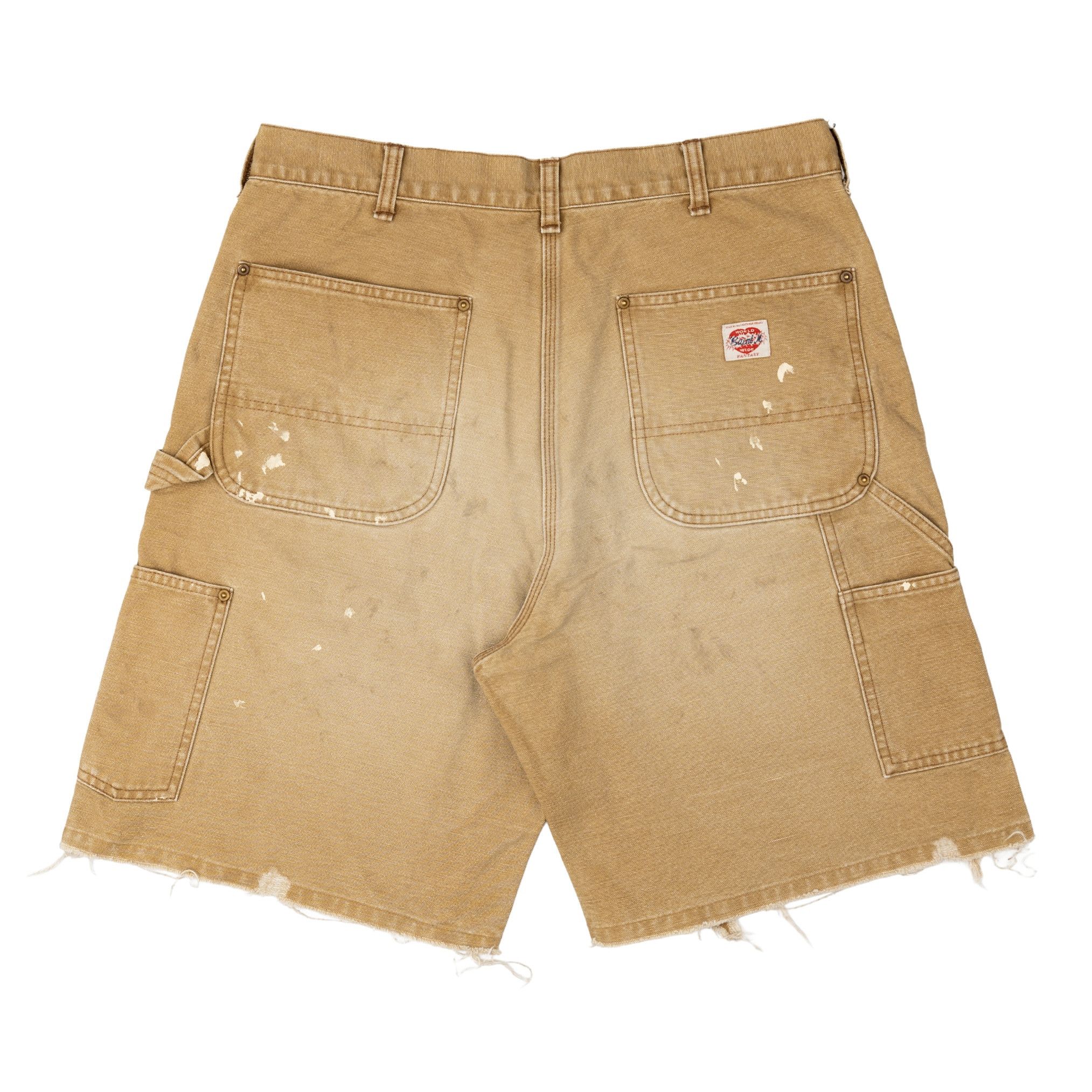 Saint Michael Bermuda Carpenter Shorts Tan Size US 33 - 2 Thumbnail