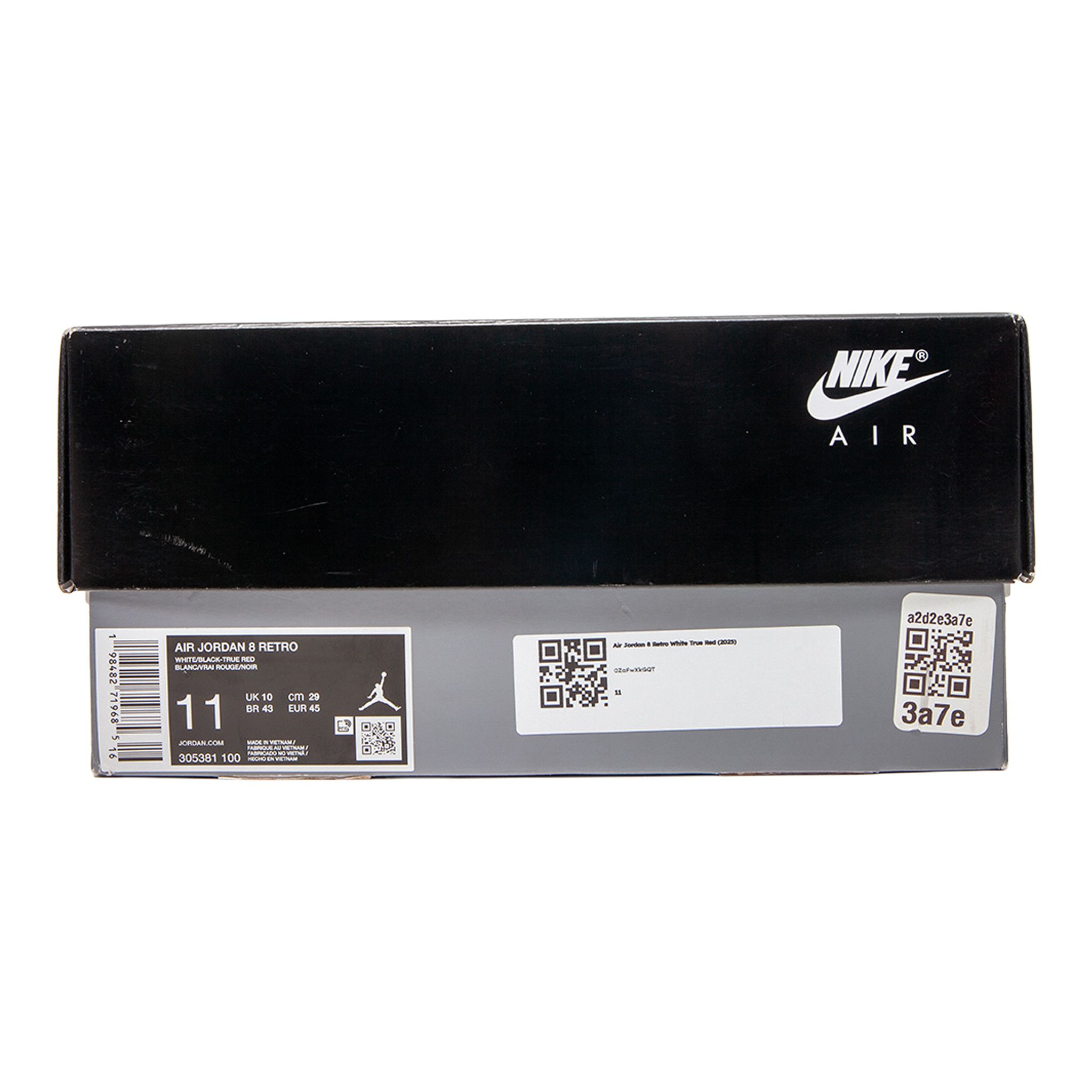 Nike 8 Retro White True Red (2025) Size US 11 / EU 44 - 9 Thumbnail