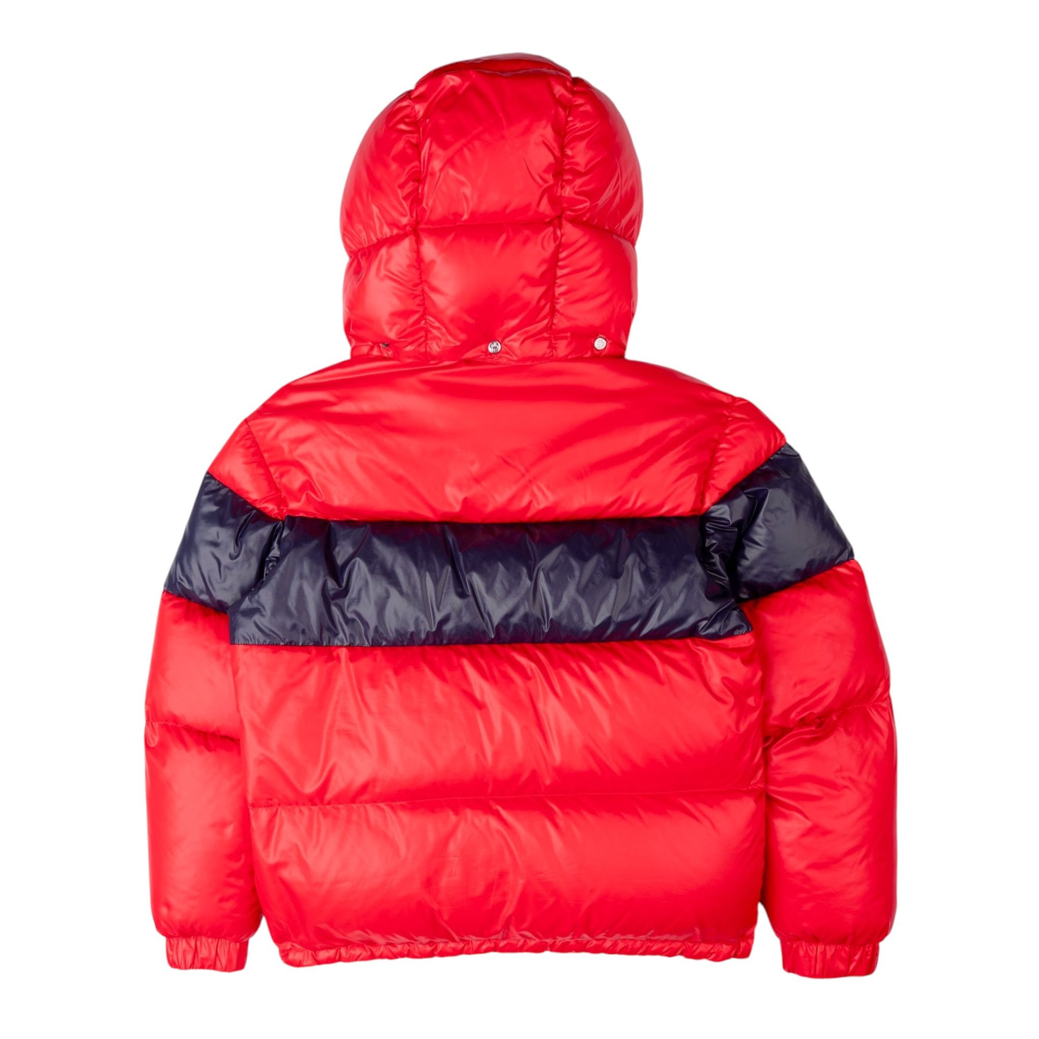 Moncler Gary Short Down Jacket Red Navy Blue White Size US XXL / EU 58 / 5 - 2 Thumbnail