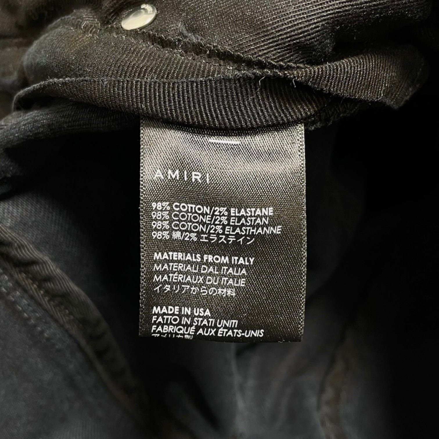 Amiri Amiri MX1 Vintage Tee Animation Patch Jeans Aged Black Multi Size US 29 - 5 Thumbnail