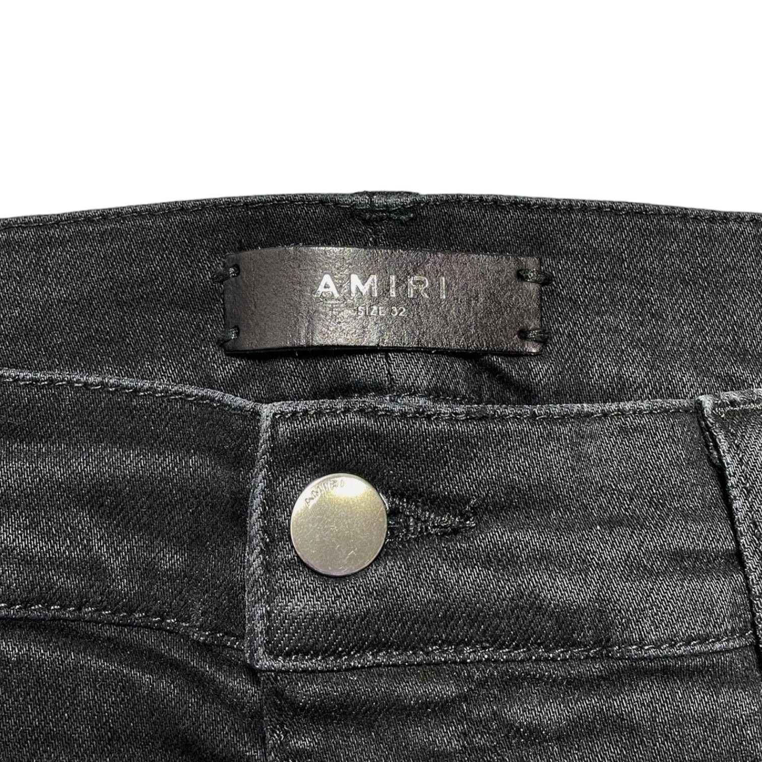 Amiri Amiri MX1 Vintage Tee Animation Patch Jeans Aged Black Multi Size US 29 - 4 Thumbnail