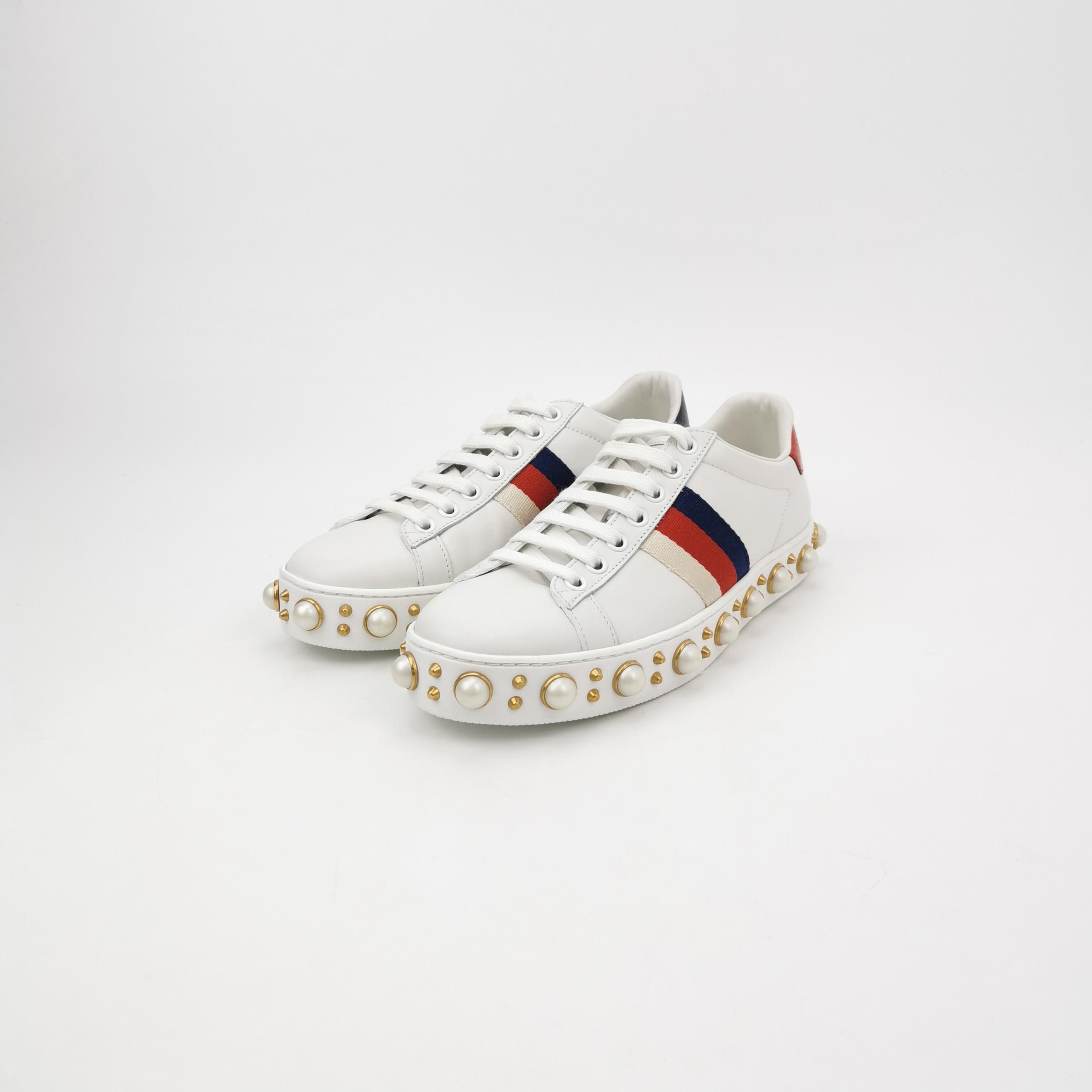 Gucci Gucci Women 5-5 Lowtop Sneakers Size US 5.5 / IT 35.5 - 2 Thumbnail
