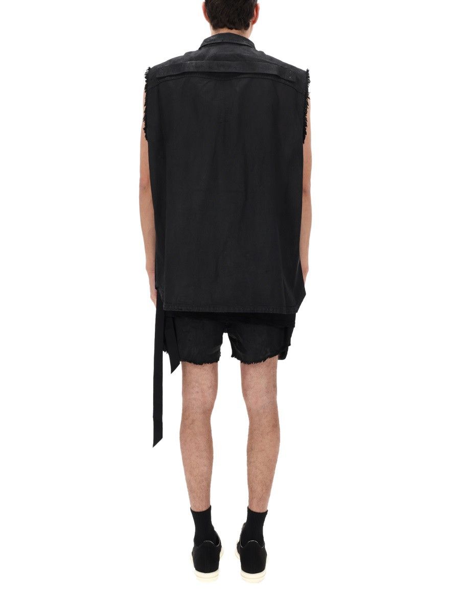 Rick Owens Drkshdw RICK OWENS DRKSHDW "SL TOMMY JUMBO" JACKET - BLACK Size US M / EU 48-50 / 2 - 5 Thumbnail