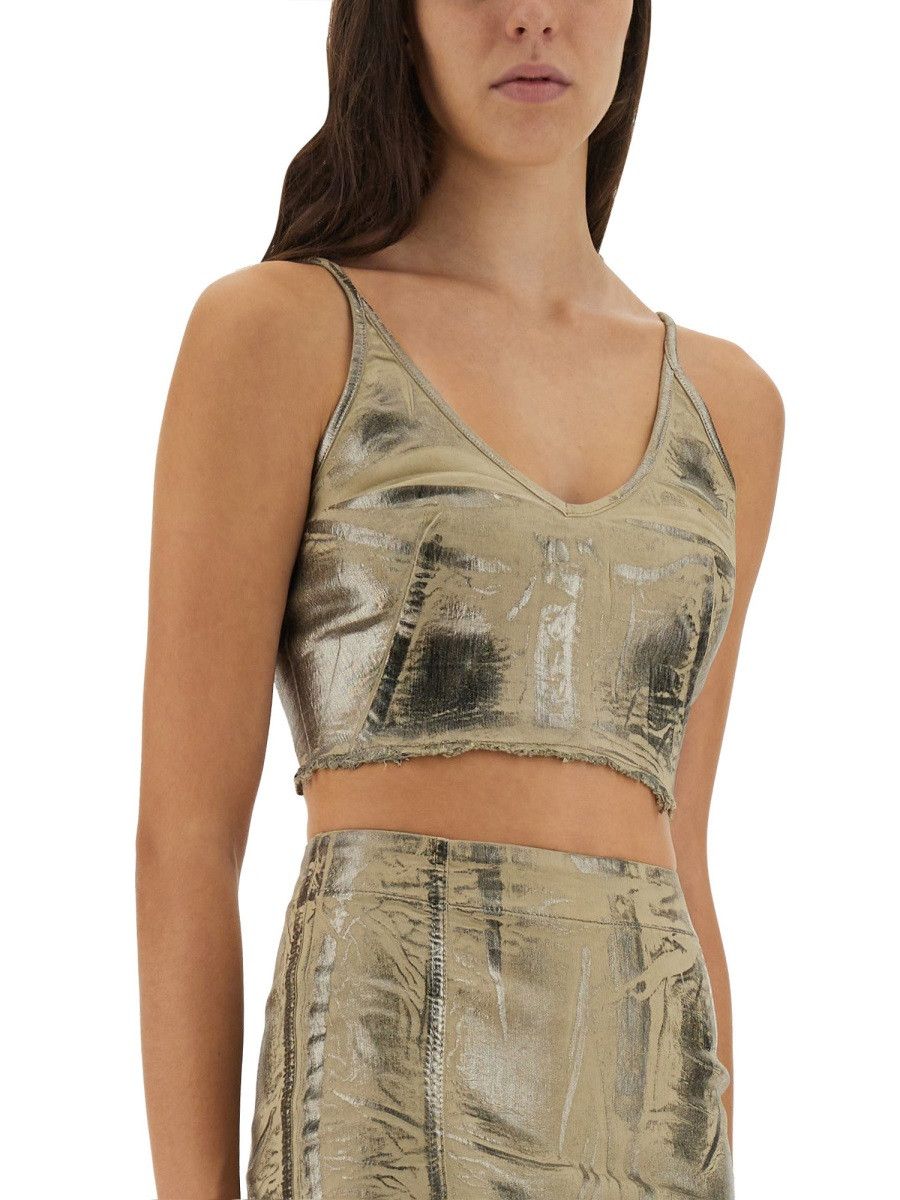 Rick Owens Drkshdw RICK OWENS DRKSHDW TOP "MINIMAL" - BEIGE Size S / US 4 / IT 40 - 4 Thumbnail