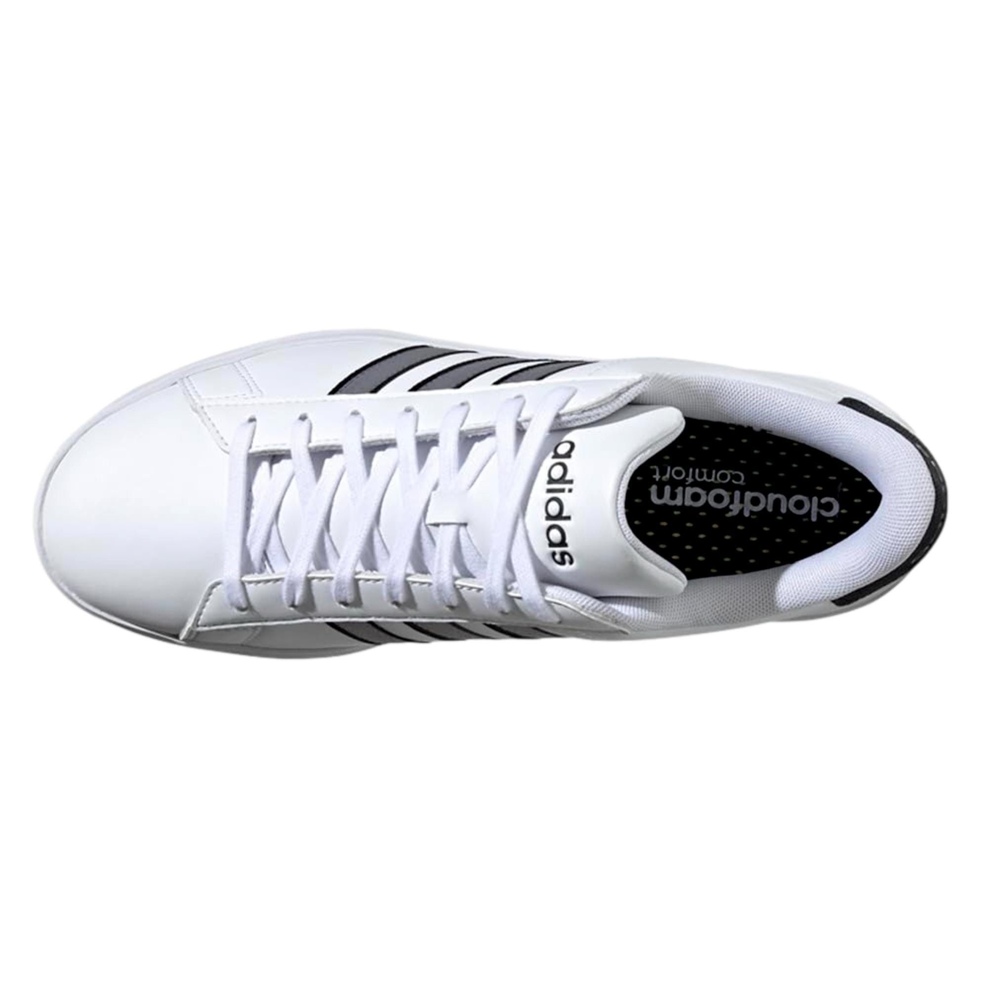 Adidas Grand Court 2.0 White/Grey/Carbon IH4808 Size US 10 / EU 43 - 3 Thumbnail