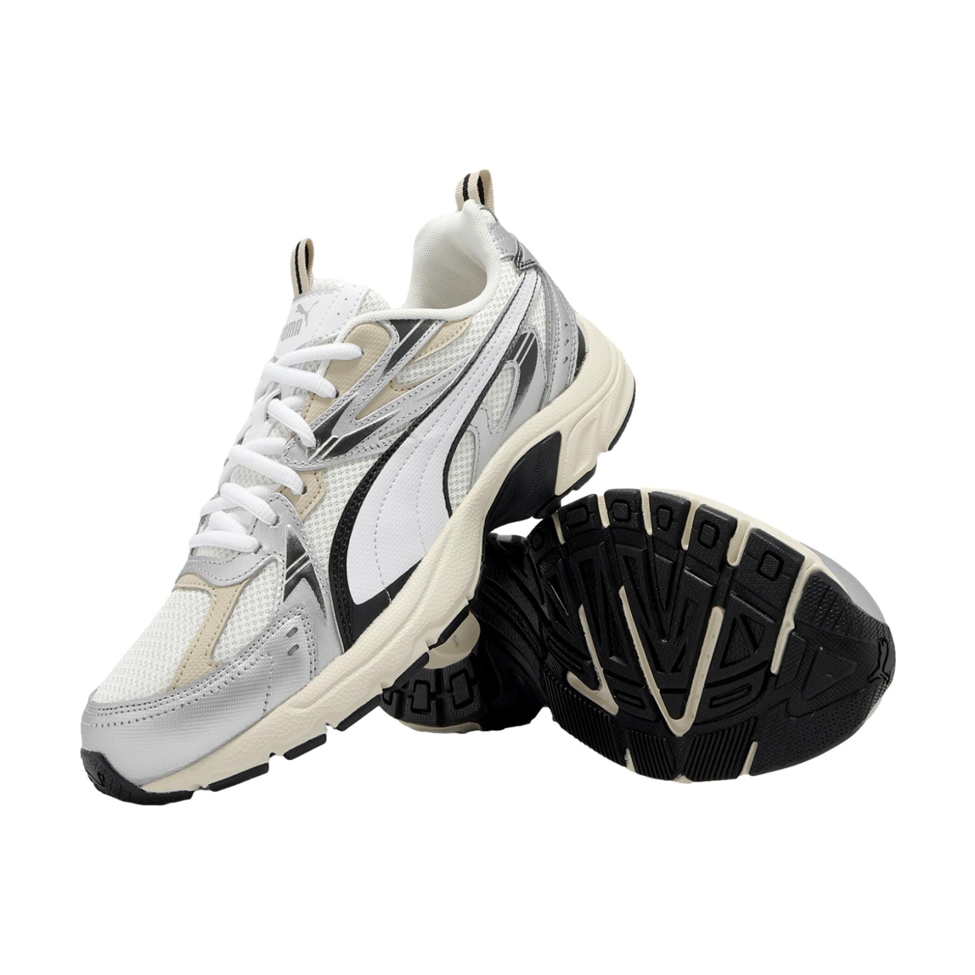 Puma Milenio Tech Sneaker White / Silver 392322-04 Size US 10 / EU 43 - 4 Thumbnail