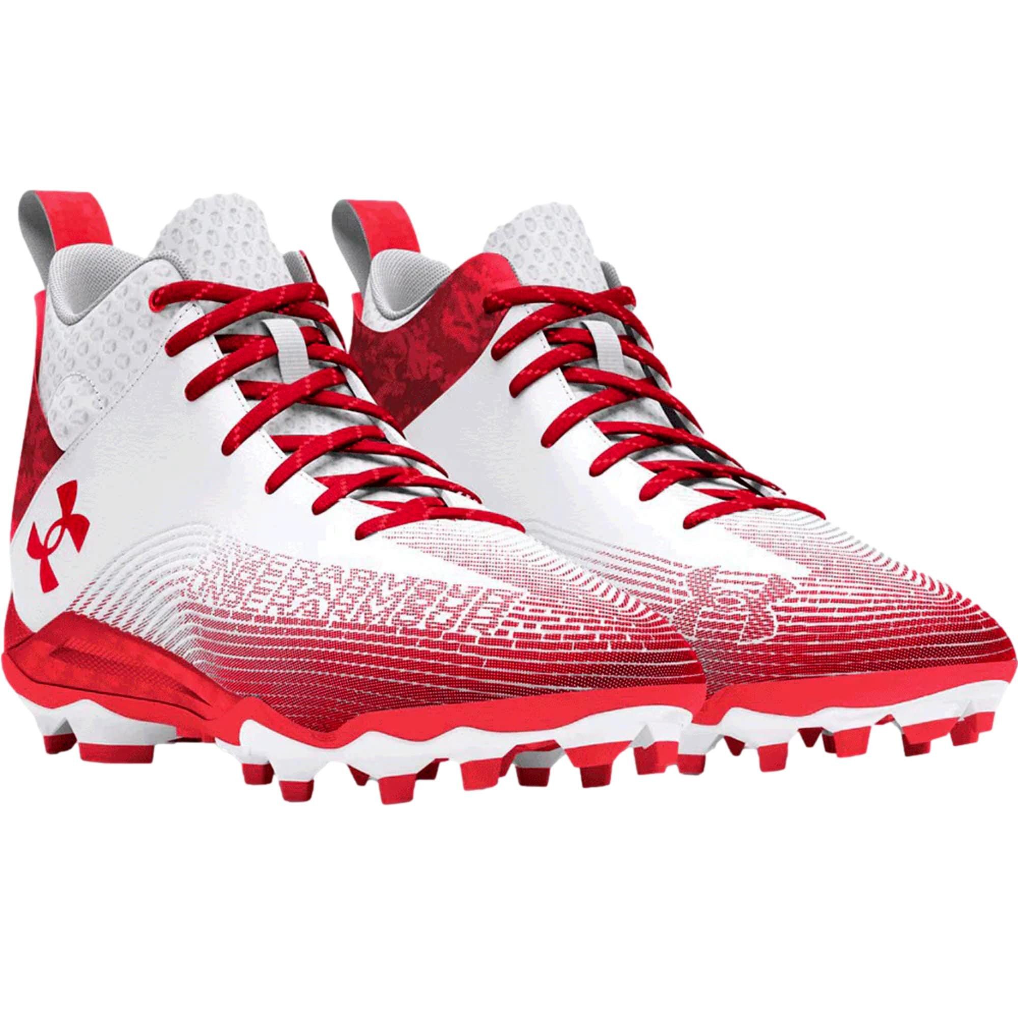 Under Armour Hammer MC 2.0 White / Red 3027306-101 Size US 10.5 / EU 43-44 - 3 Thumbnail