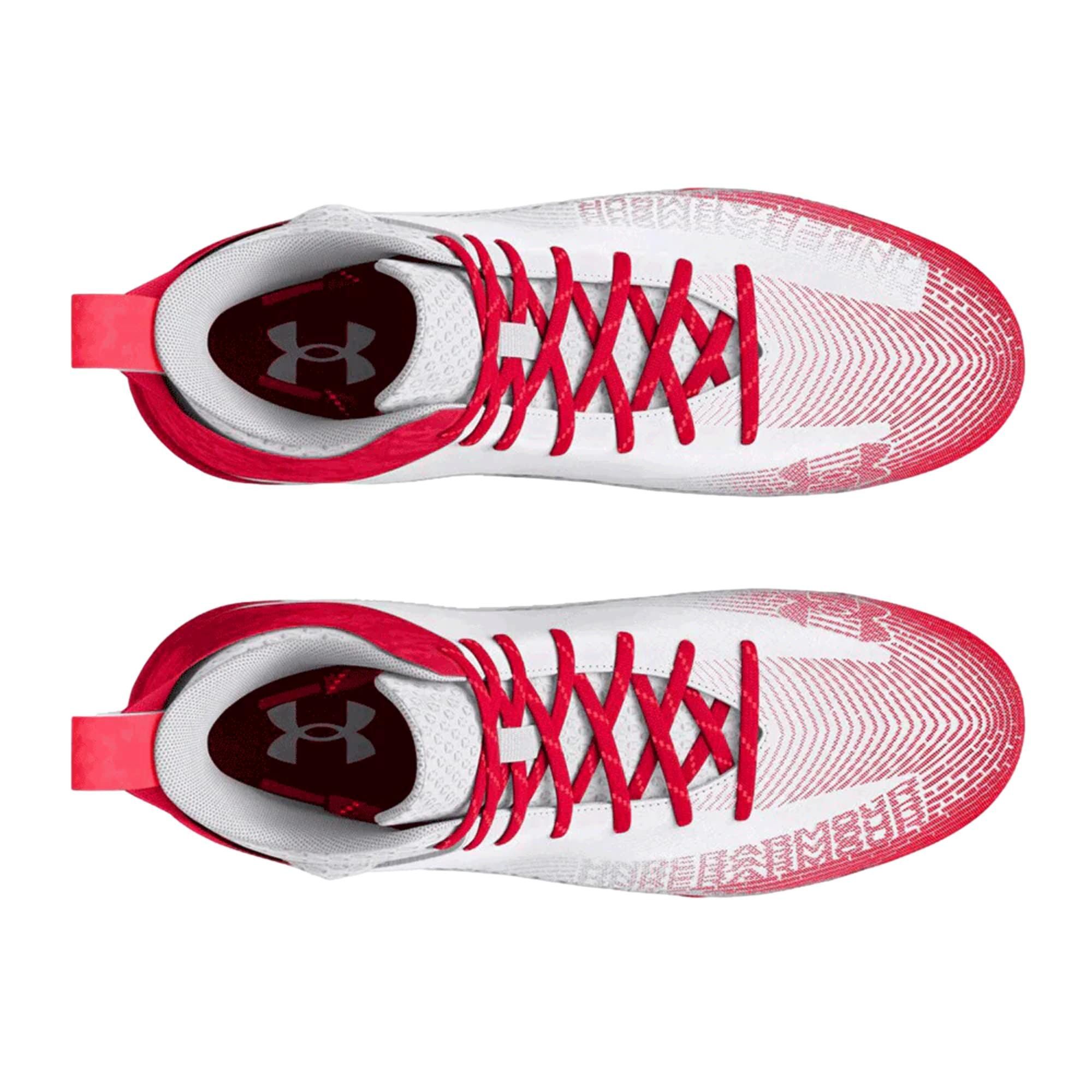 Under Armour Hammer MC 2.0 White / Red 3027306-101 Size US 10.5 / EU 43-44 - 4 Thumbnail