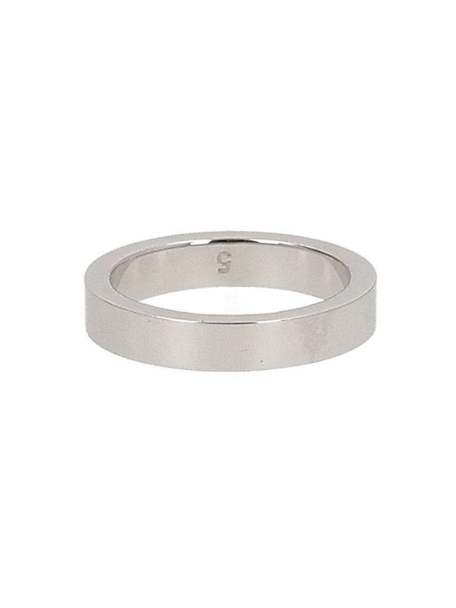 Maison Margiela MAISON MARGIELA LOGO RING - GREY (NUMERIC 2) Size ONE SIZE - 2 Thumbnail