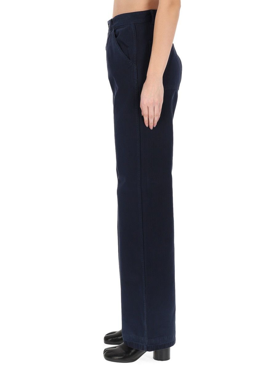 Maison Margiela MAISON MARGIELA PANTS "HERRINGBONE" - BLUE (JEANS 27) Size 27" / US 4 / IT 40 - 3 Thumbnail