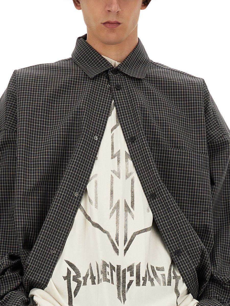 Balenciaga BALENCIAGA LARGE FIT OUTERWEAR SHIRT - MULTICOLOUR Size US M / EU 48-50 / 2 - 4 Thumbnail