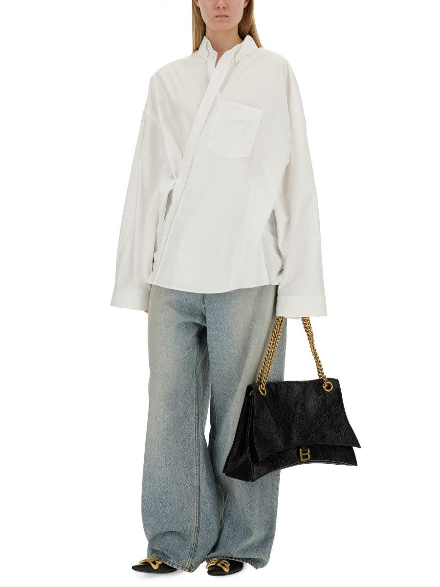 Balenciaga BALENCIAGA WRAP SHIRT - WHITE Size XS / US 0-2 / IT 36-38 - 2 Thumbnail