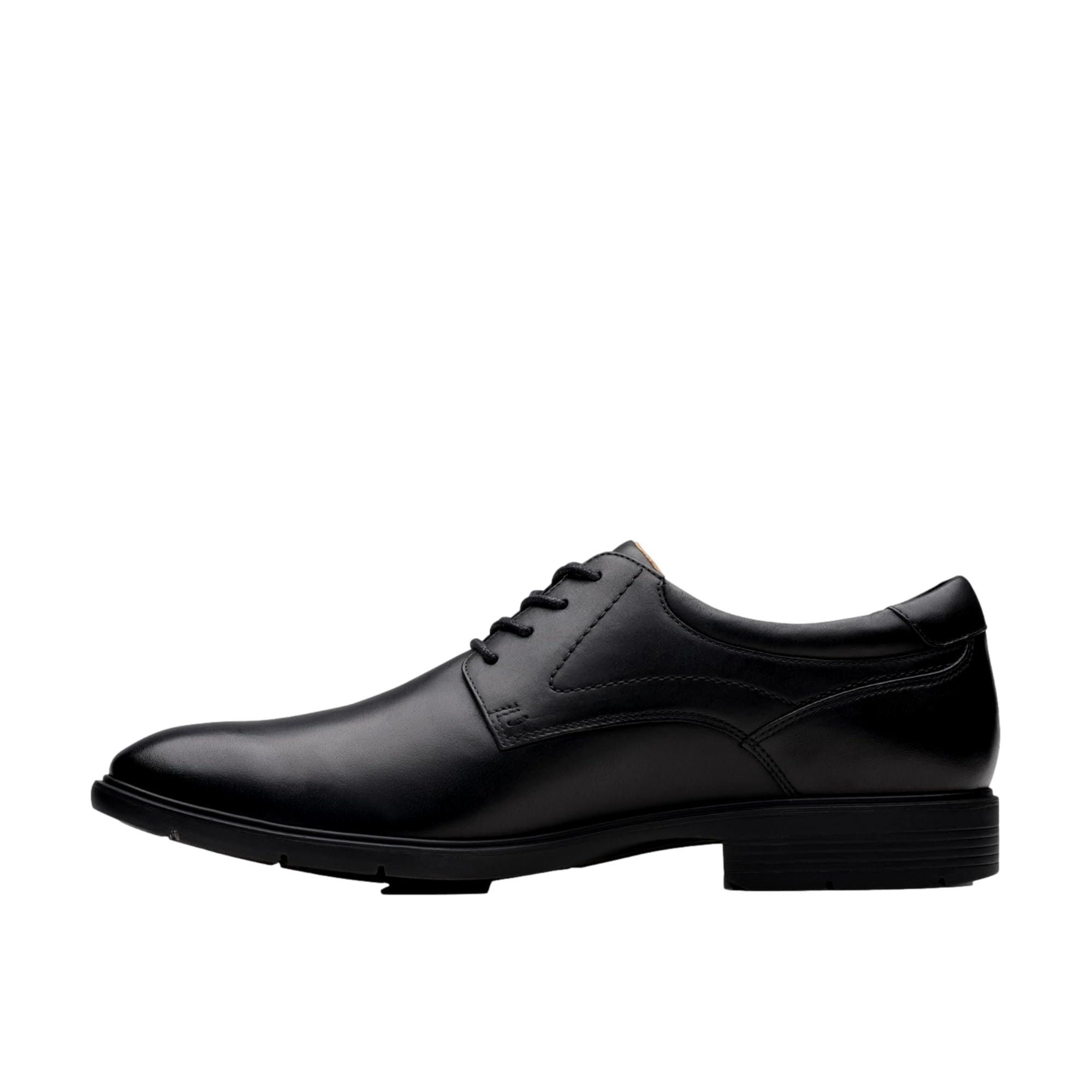 Clarks Eldredge Plain Black Leather 26180261 Size US 11 / EU 44 - 2 Thumbnail