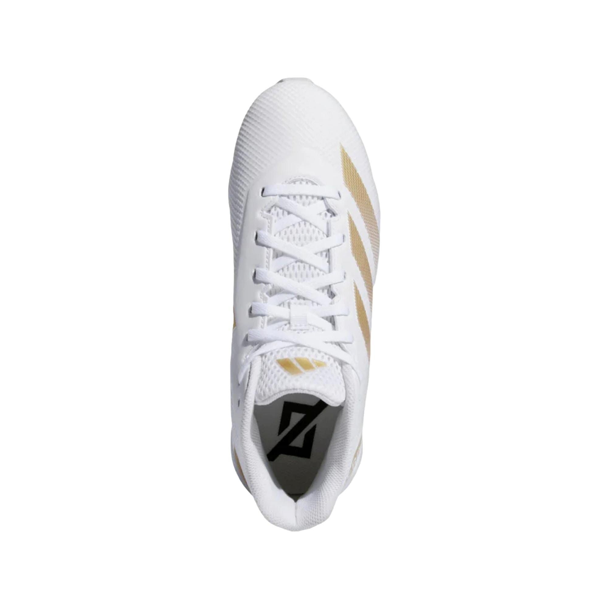 Adidas Adizero Impact .2 MD White / Gold IF5106 Size US 11 / EU 44 - 4 Thumbnail
