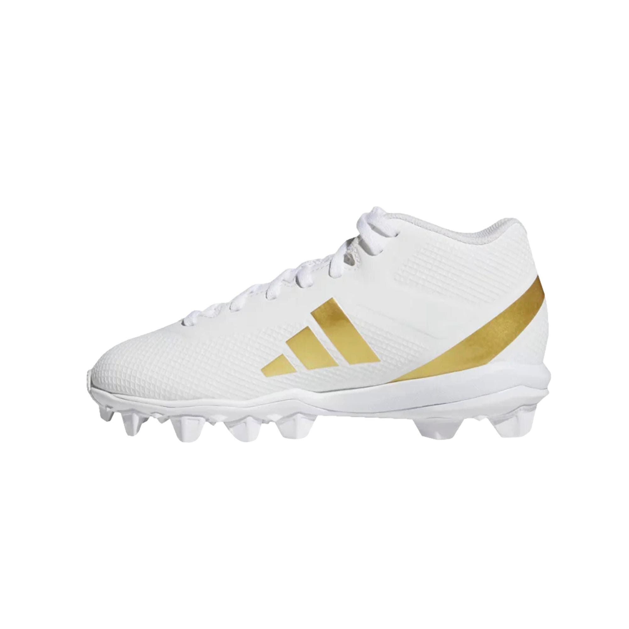 Adidas Adizero Impact .2 MD White / Gold IF5106 Size US 11 / EU 44 - 2 Thumbnail