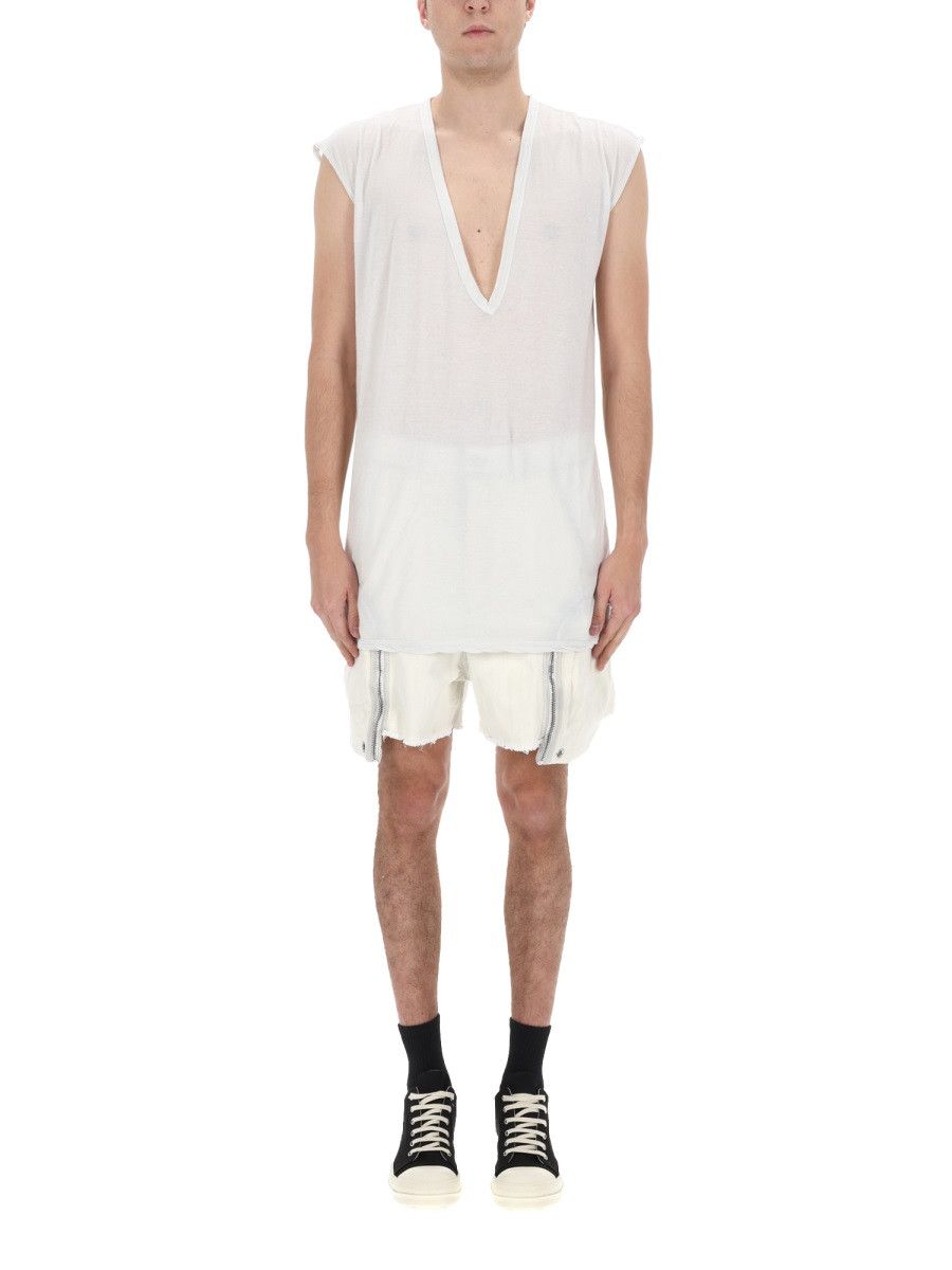 Rick Owens Drkshdw RICK OWENS DRKSHDW T-SHIRT "DYLAN T" - WHITE Size US S / EU 44-46 / 1 - 4 Thumbnail