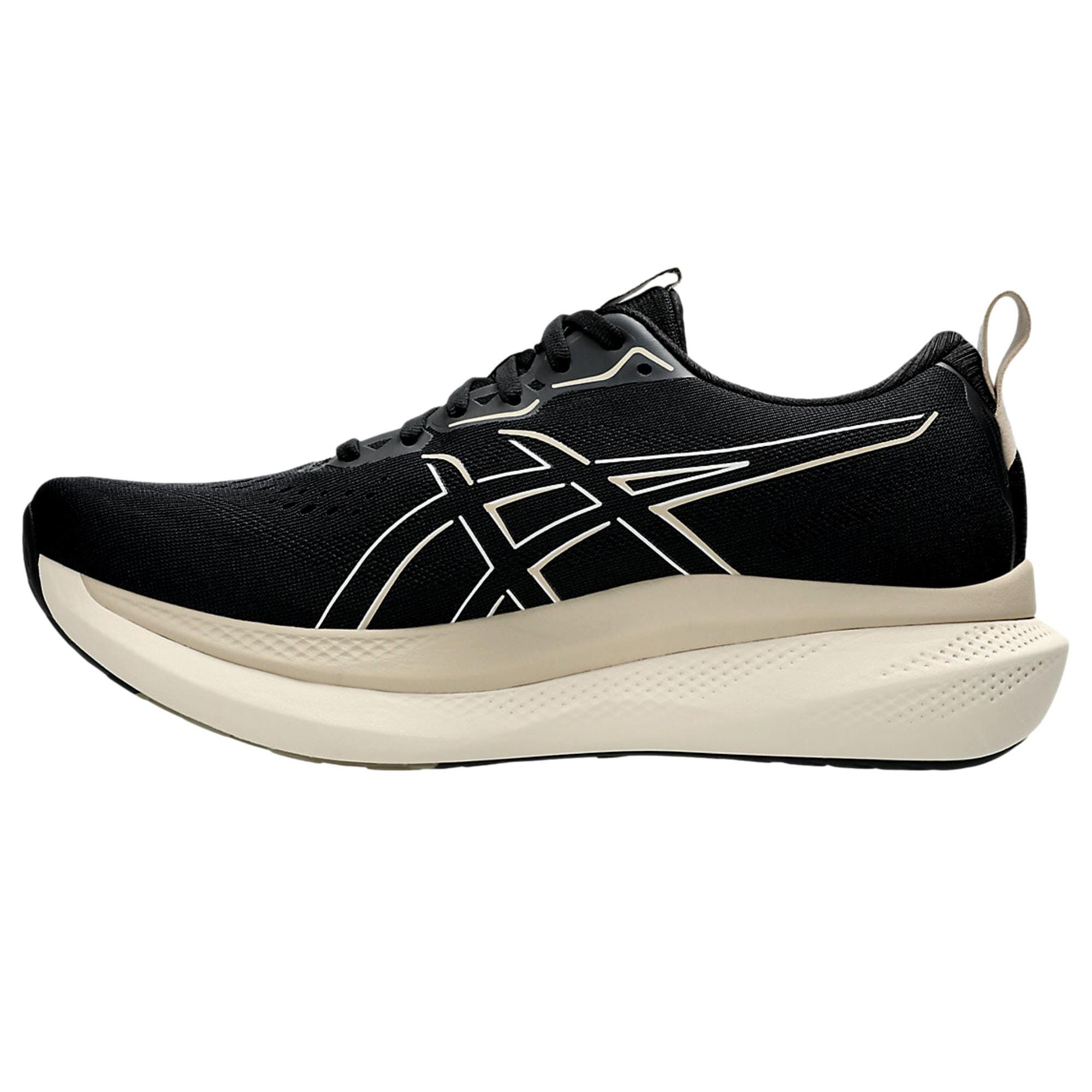 Asics Glideride Max Black / Oatmeal 1011B891-001 Size US 11.5 / EU 44-45 - 2 Thumbnail