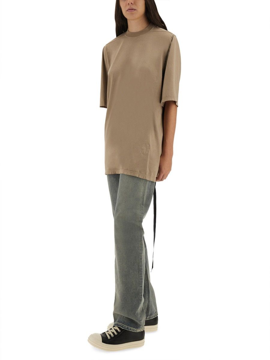 Rick Owens Drkshdw RICK OWENS DRKSHDW "JUMBO" T-SHIRT - BEIGE Size S / US 4 / IT 40 - 4 Thumbnail