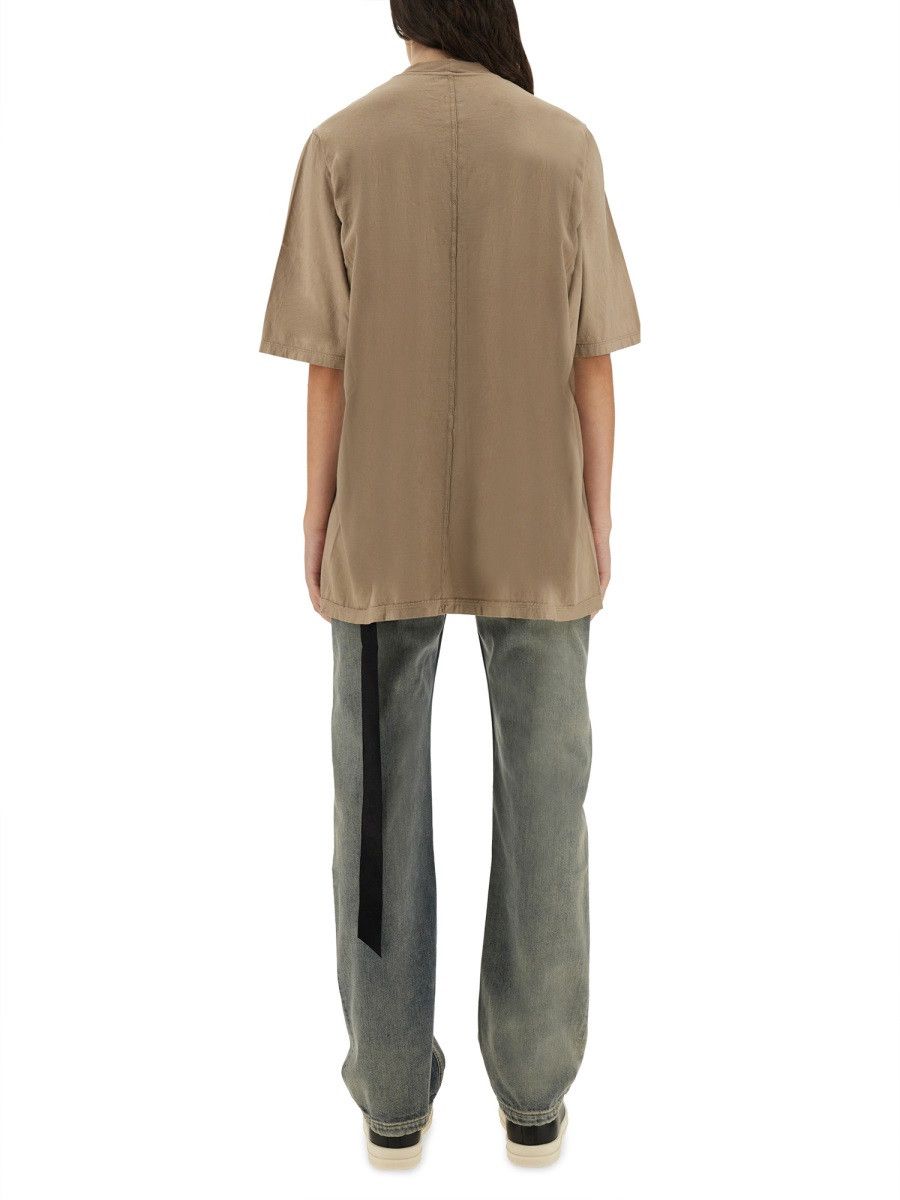 Rick Owens Drkshdw RICK OWENS DRKSHDW "JUMBO" T-SHIRT - BEIGE Size S / US 4 / IT 40 - 3 Thumbnail