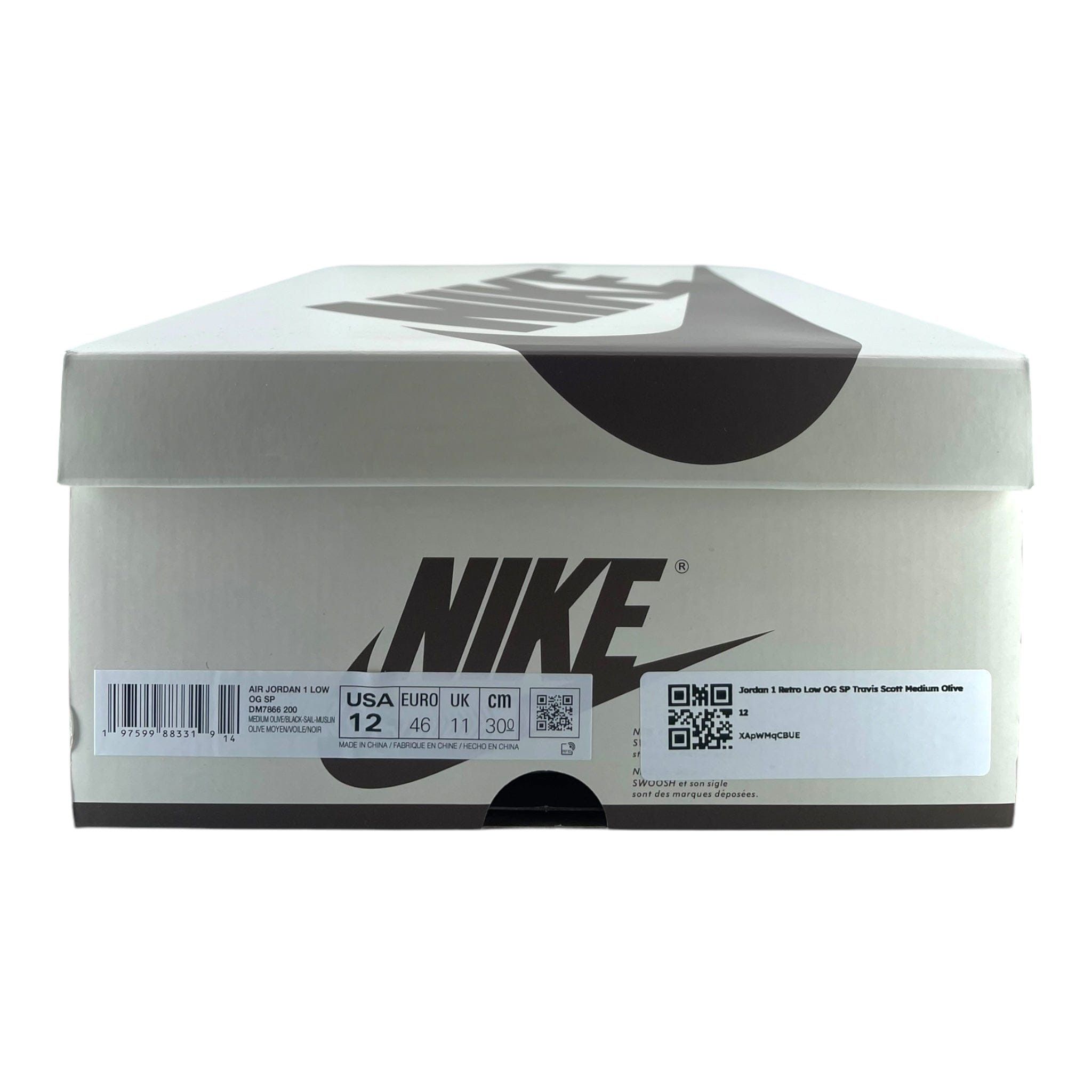 Nike Jordan 1 Retro Low OG SP Travis Scott Medium Olive Size US 8.5 / EU 41-42 - 9 Thumbnail