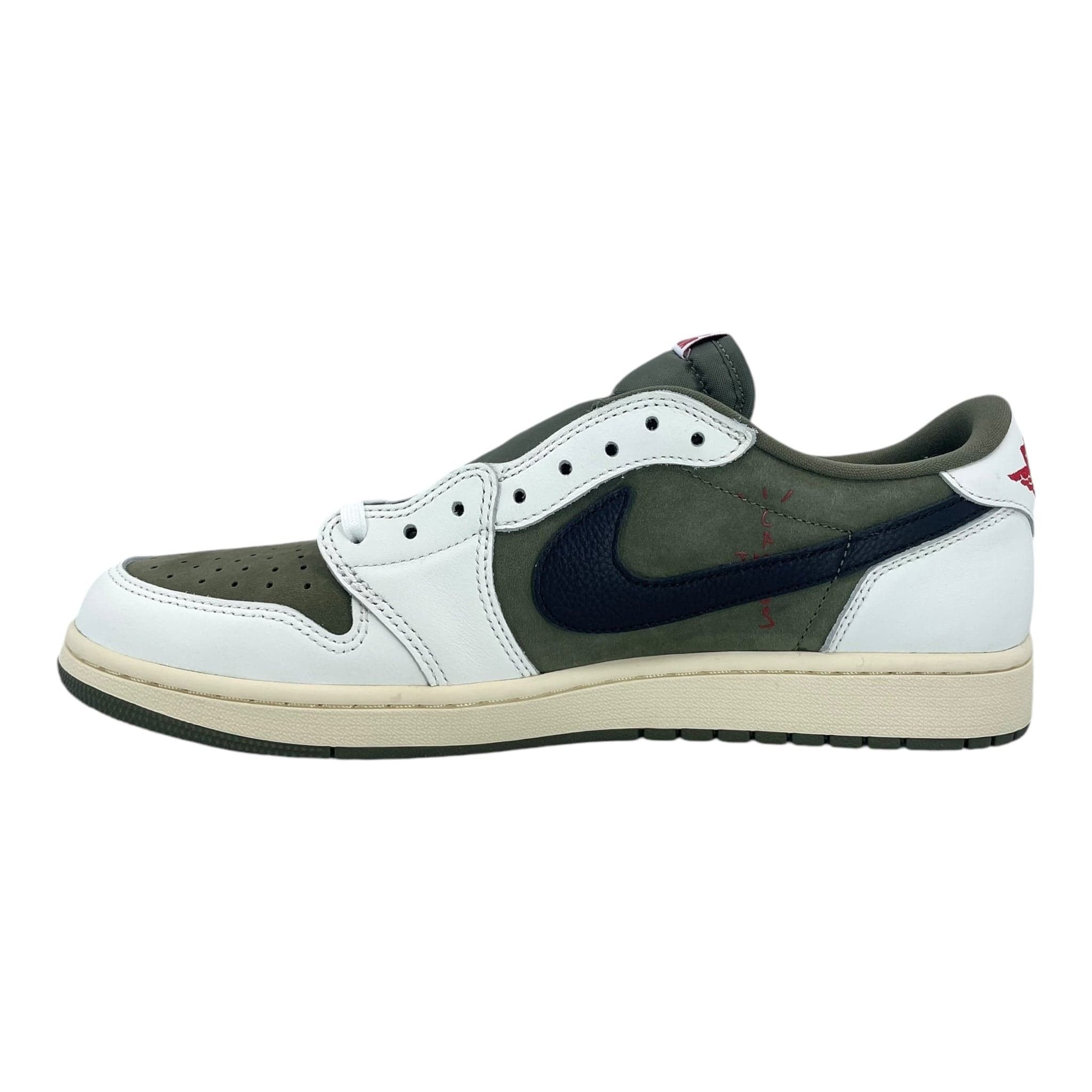 Nike Jordan 1 Retro Low OG SP Travis Scott Medium Olive Size US 12 / EU 45 - 3 Thumbnail