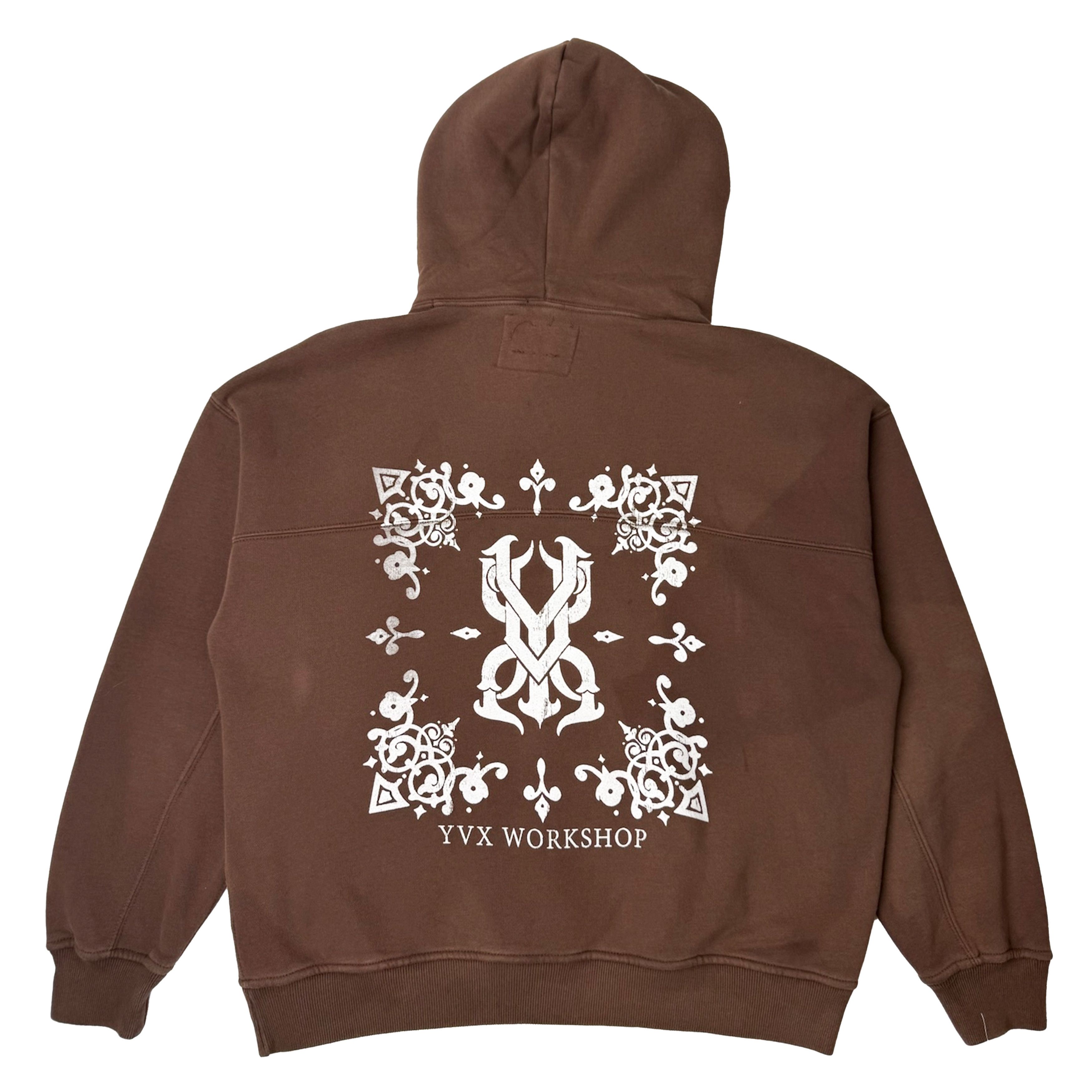 YVX YVX Workshop Fuck Hooded Sweatshirt Brown Size US XS / EU 42 / 0 - 2 Thumbnail
