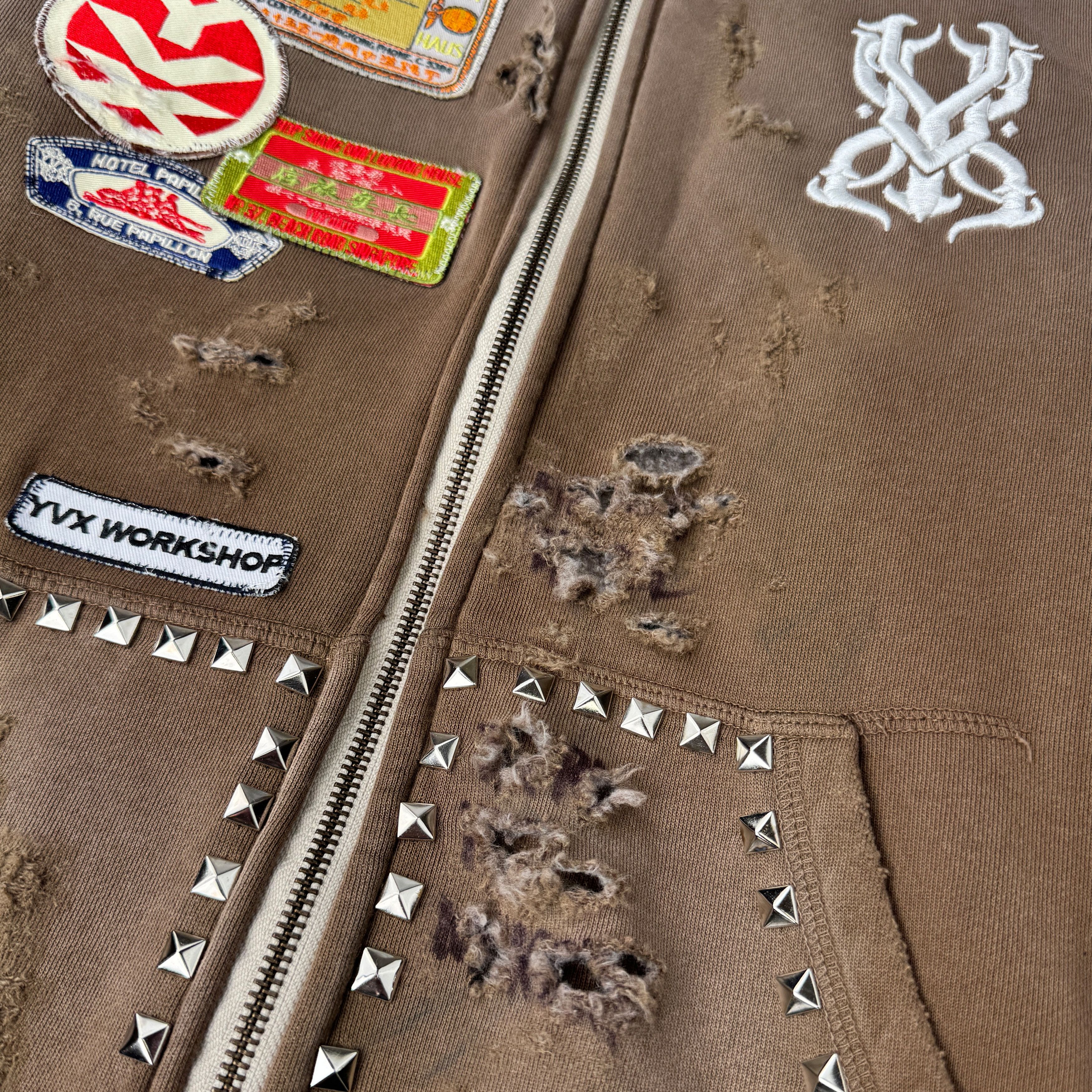 YVX YVX Workshop Monogram Hooded Sweatshirt Brown Size US S / EU 44-46 / 1 - 3 Thumbnail