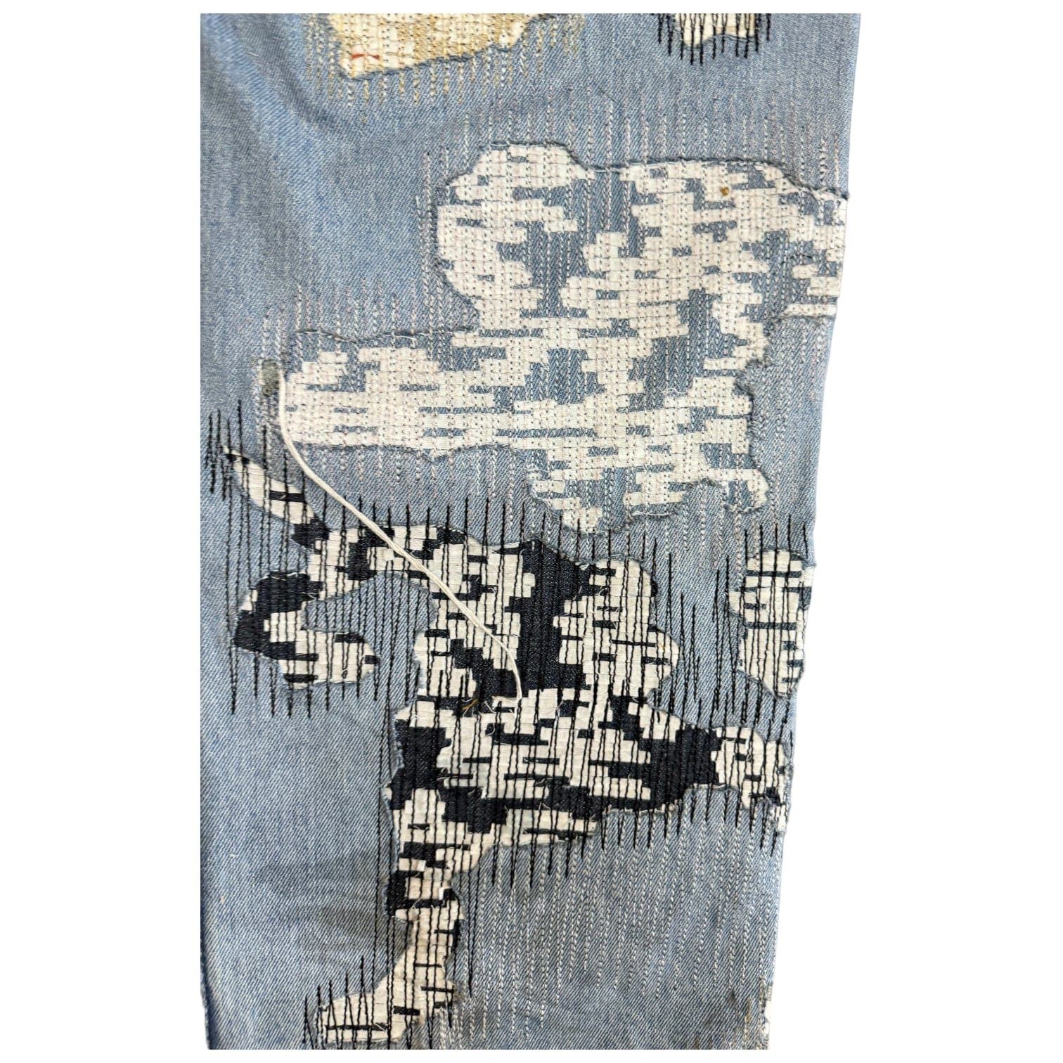YVX YVX Boro Stitch Jeans Light Indigo Size US 34 / EU 50 - 4 Thumbnail
