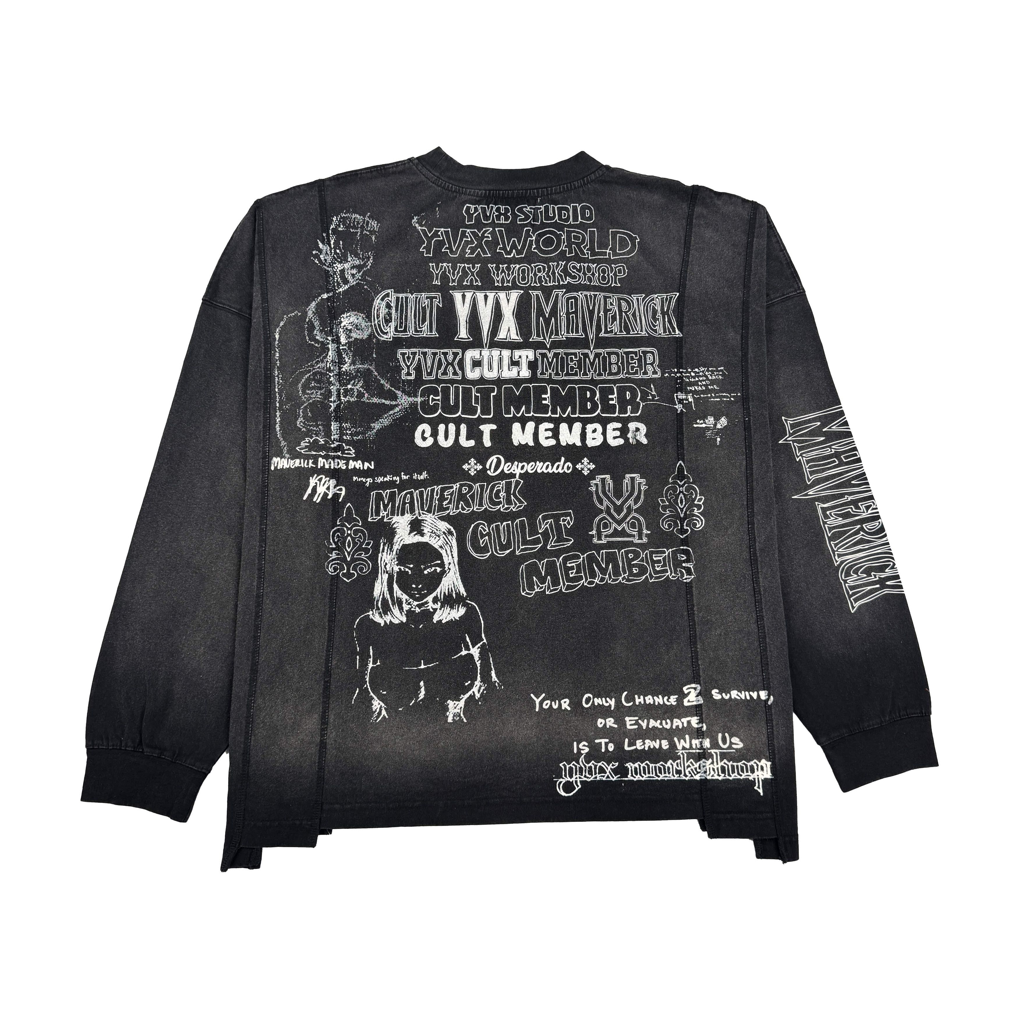 YVX YVX Western Cult Long Sleeve Tee Shirt Black Size US S / EU 44-46 / 1 - 2 Thumbnail