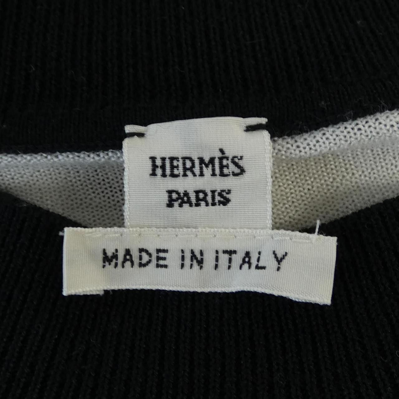Hermes Hermes Hermes Chaine d’Ancre Silk Cashmere Knit Textile Tops DUTY FREE for USA Size ONE SIZE - 4 Thumbnail