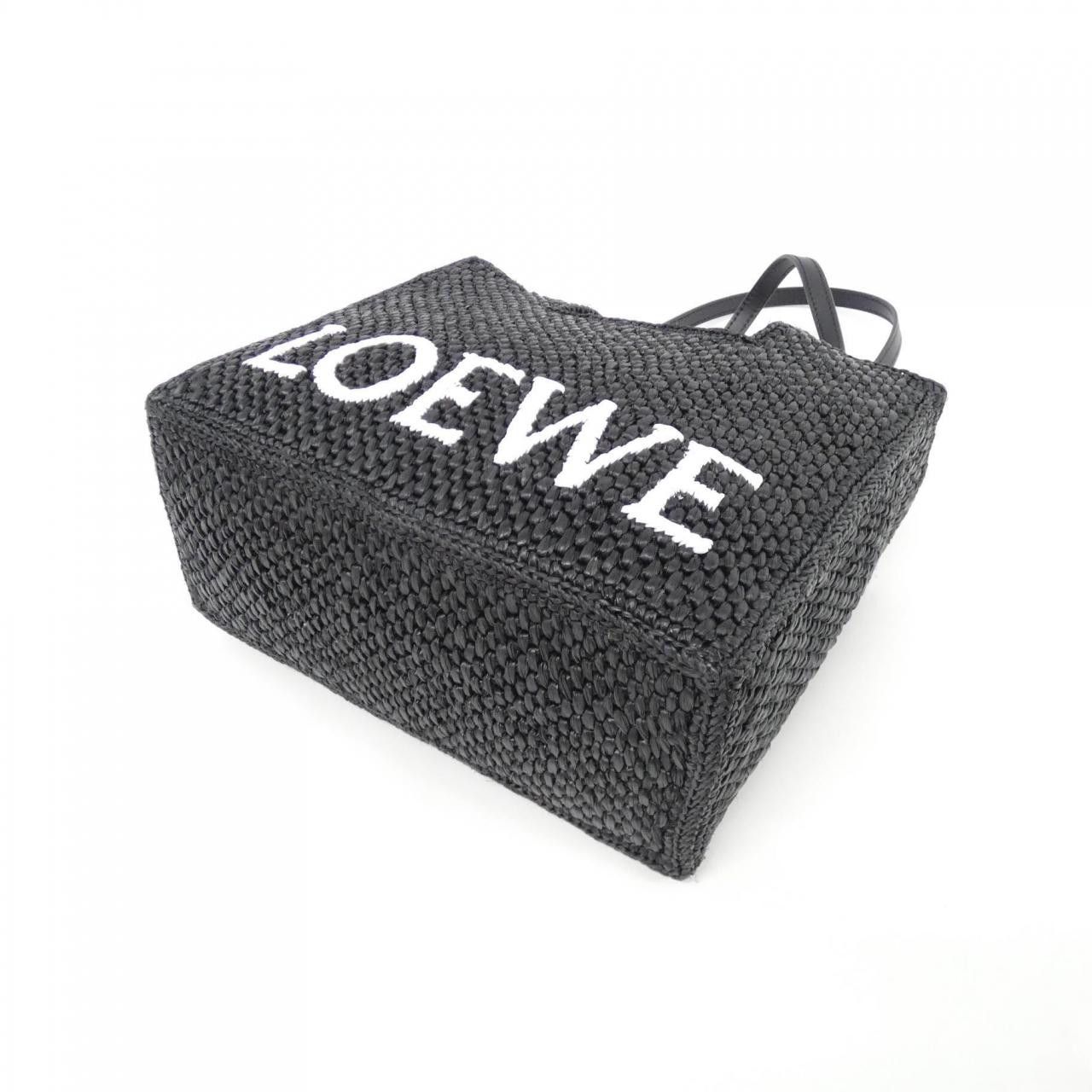 Loewe Loewe Loewe Font Tote Small Raffia Tote Bag Plant-based Tote Bag A685B59X01 DUTY FREE for USA Size ONE SIZE - 3 Thumbnail