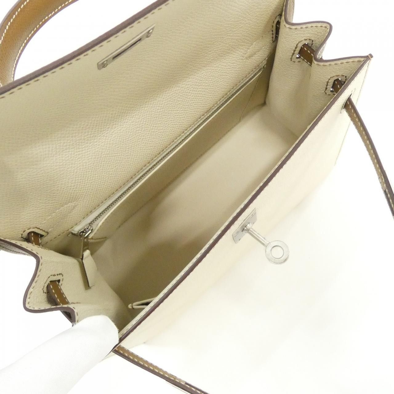 Hermes Hermes Hermes Kelly25 Epsom Leather Handbag Stamp U DUTY FREE for USA Size ONE SIZE - 7 Thumbnail