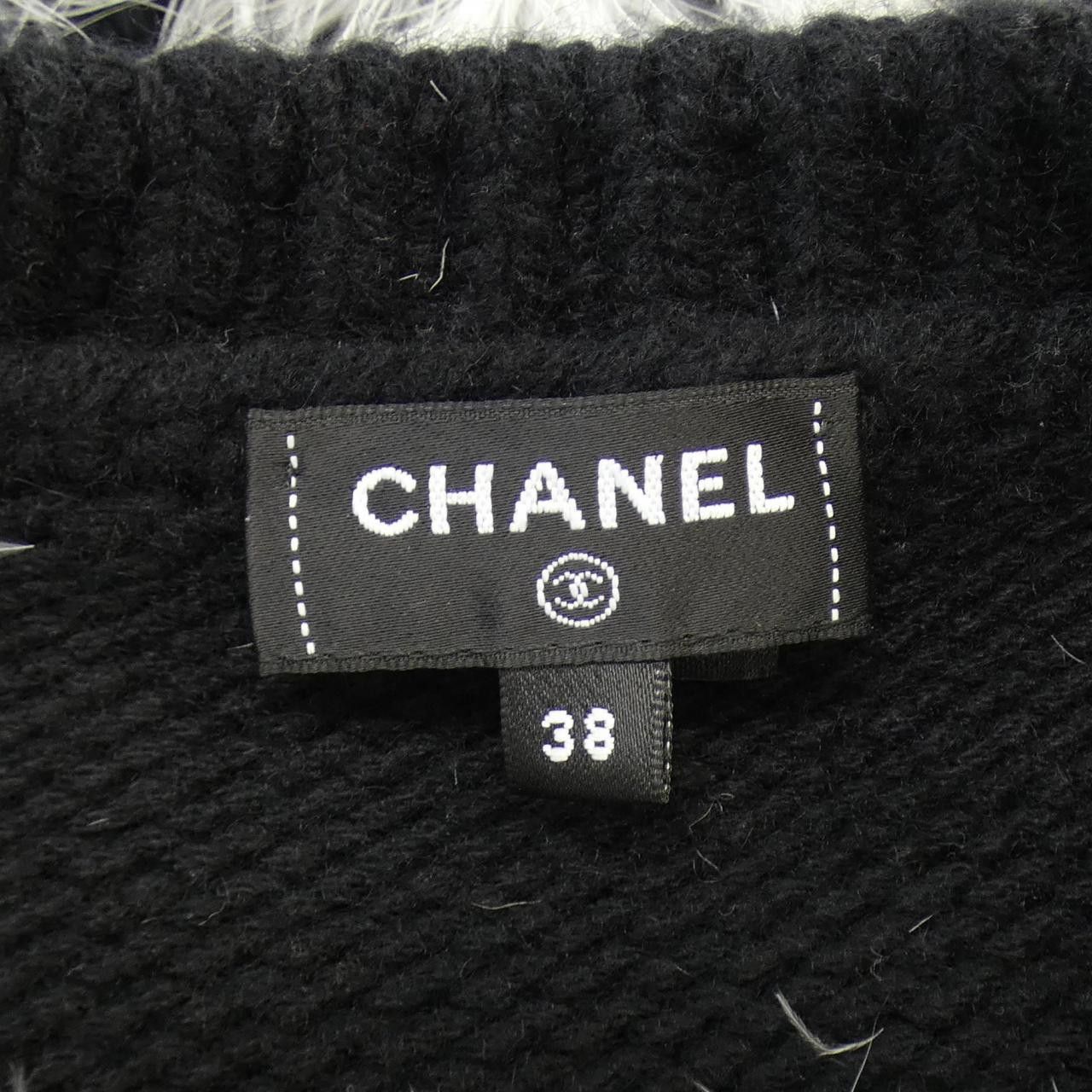 Chanel Chanel Chanel Cashmere Knit Textile Tops P76046K10970 DUTY FREE for USA Size ONE SIZE - 5 Thumbnail