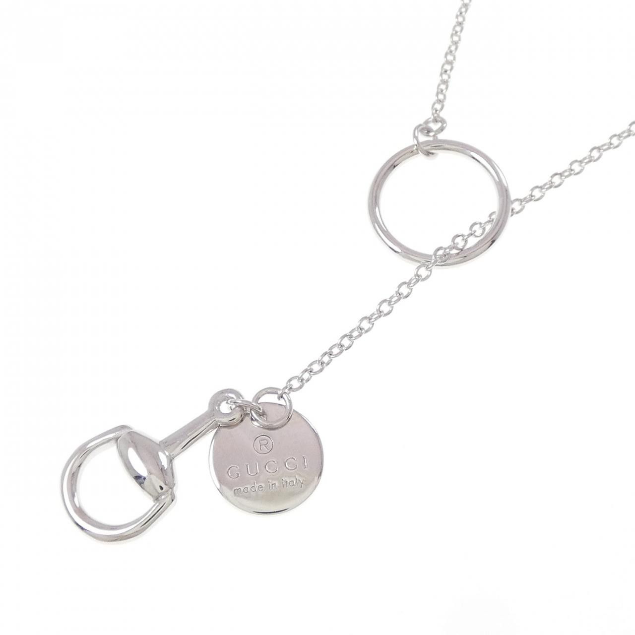 Gucci Gucci Gucci 750 White Gold Necklace Precious Metal Necklace DUTY FREE for USA Size ONE SIZE - 3 Thumbnail
