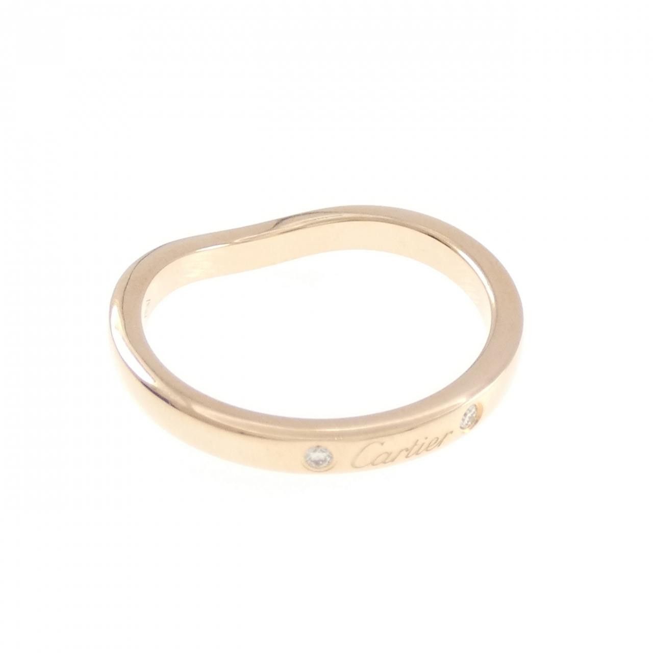 Cartier Cartier Cartier Ballerine 750 Pink Gold Diamond Ring Size 47 Precious Metal Ring DUTY FREE for USA Size ONE SIZE - 4 Thumbnail