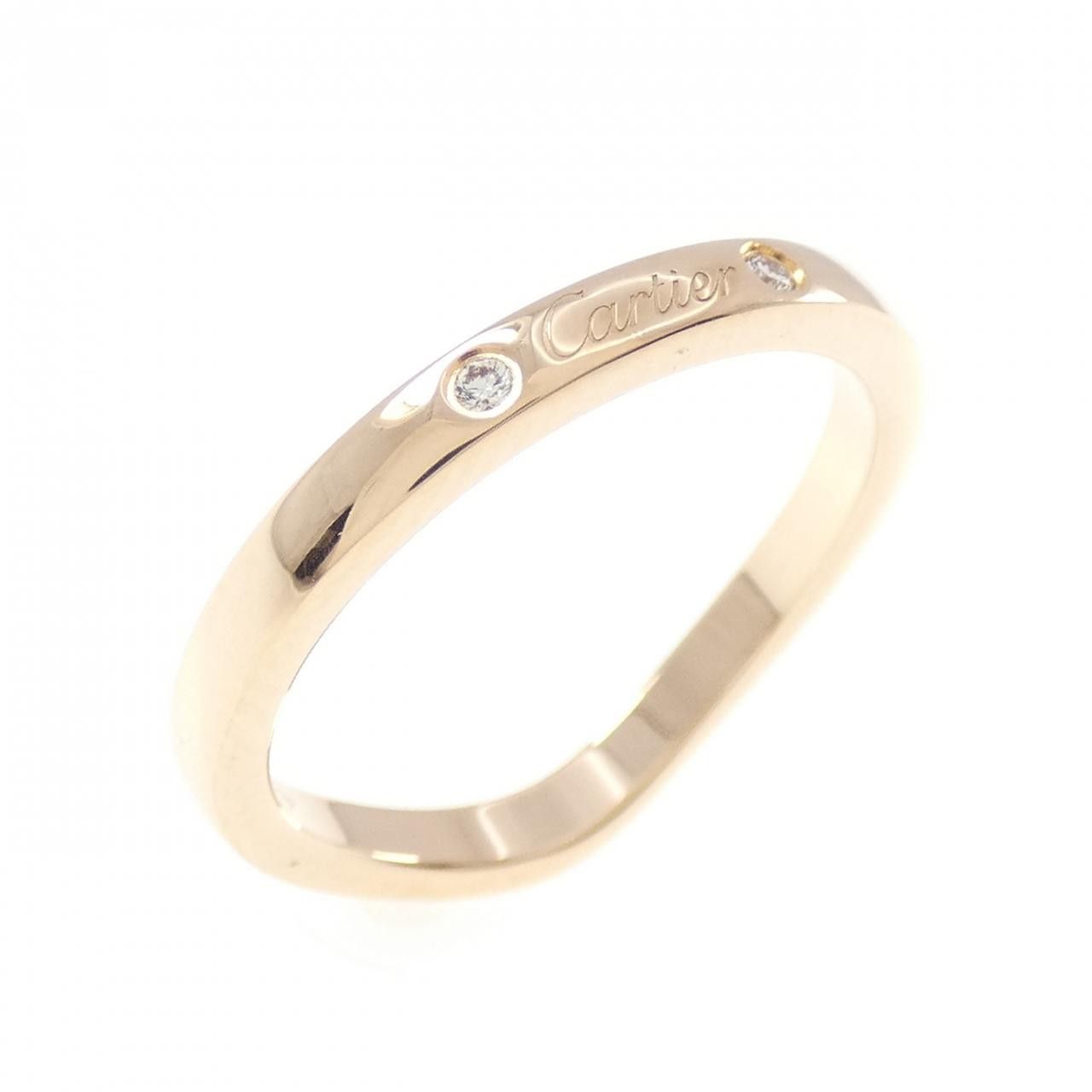 Cartier Cartier Cartier Ballerine 750 Pink Gold Diamond Ring Size 47 Precious Metal Ring DUTY FREE for USA Size ONE SIZE - 3 Thumbnail