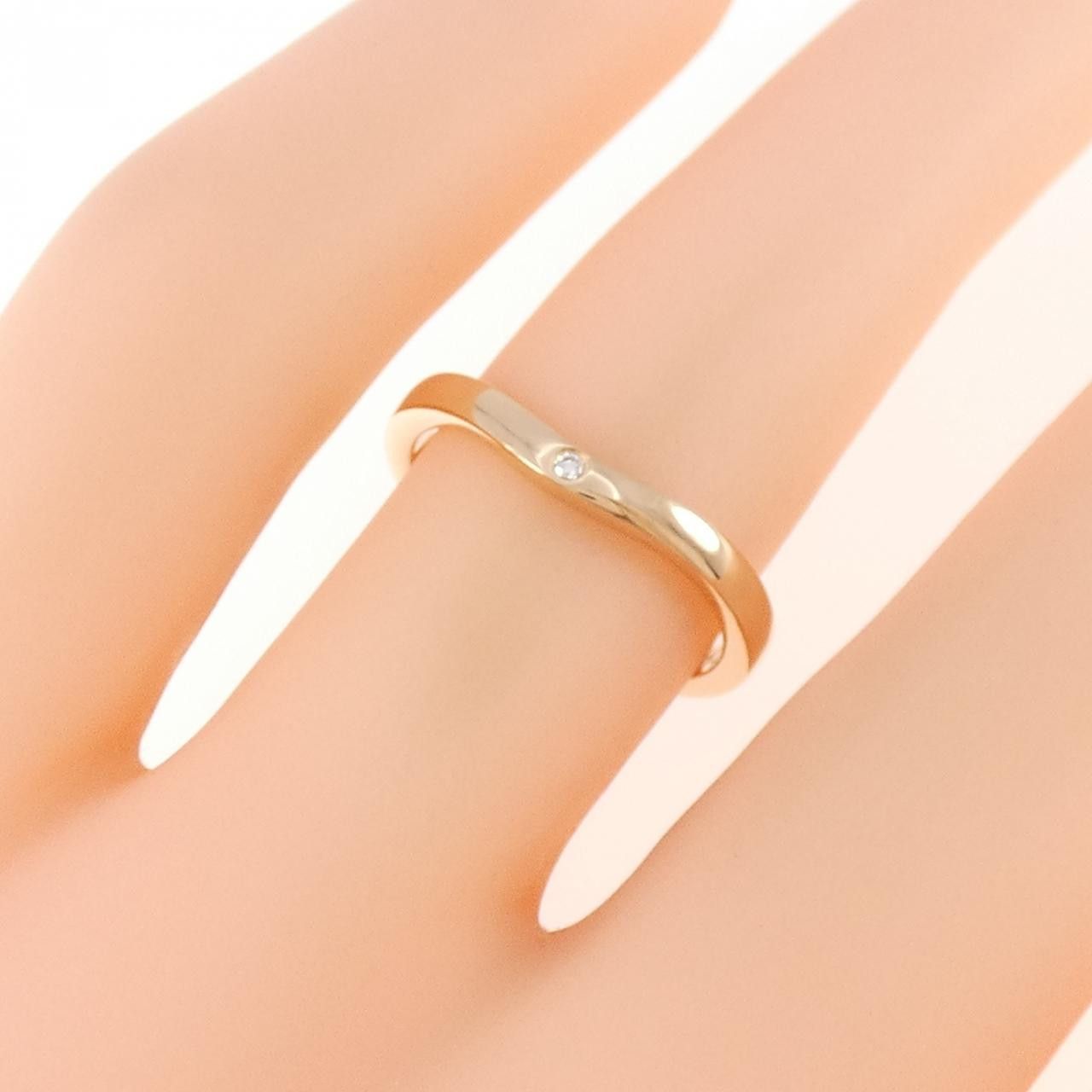 Cartier Cartier Cartier Ballerine 750 Pink Gold Diamond Ring Size 47 Precious Metal Ring DUTY FREE for USA Size ONE SIZE - 5 Thumbnail