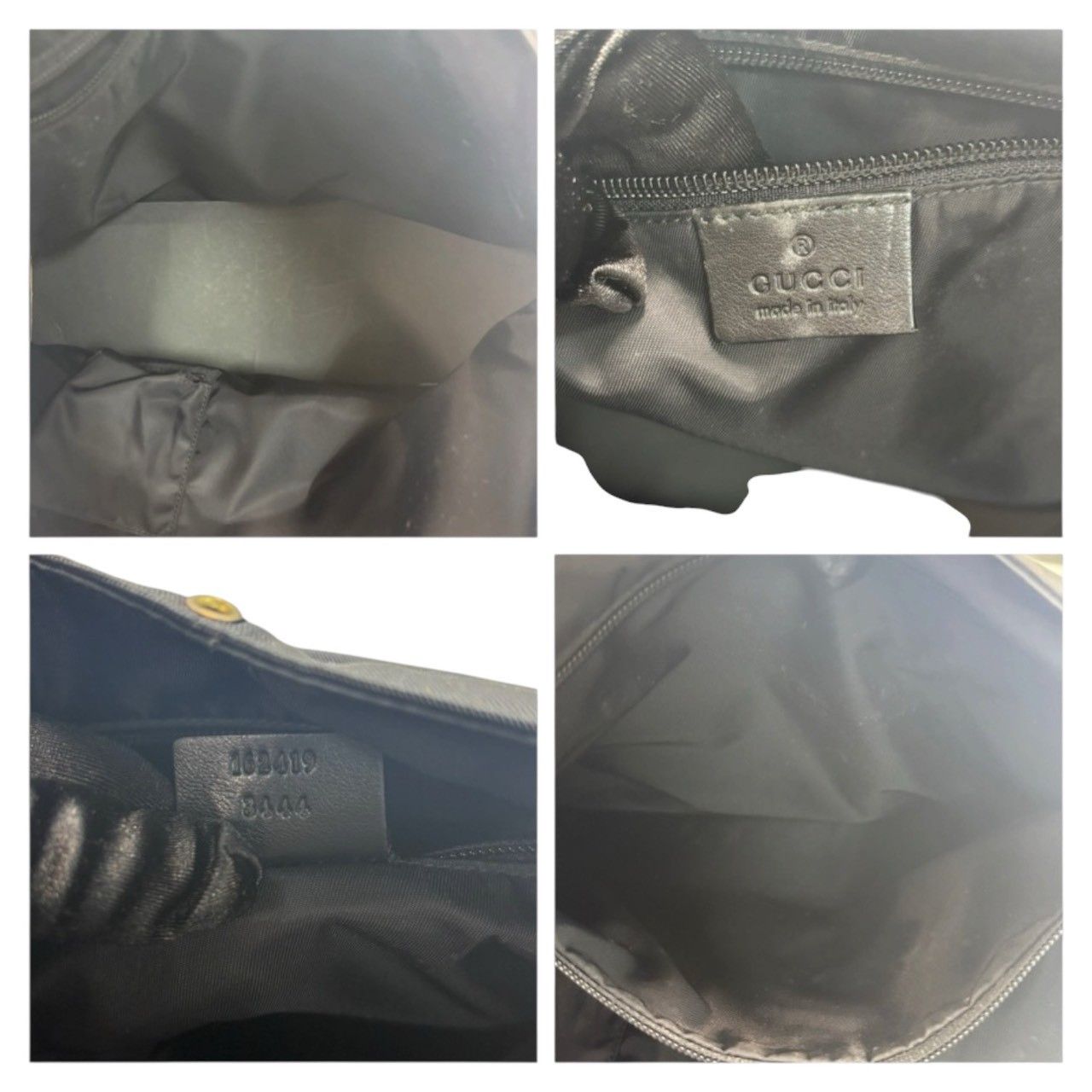 Gucci Gucci Gucci GG Embossed Nylon Leather Shoulder Bag Textile Shoulder Bag 162419 DUTY FREE for USA Size ONE SIZE - 7 Thumbnail