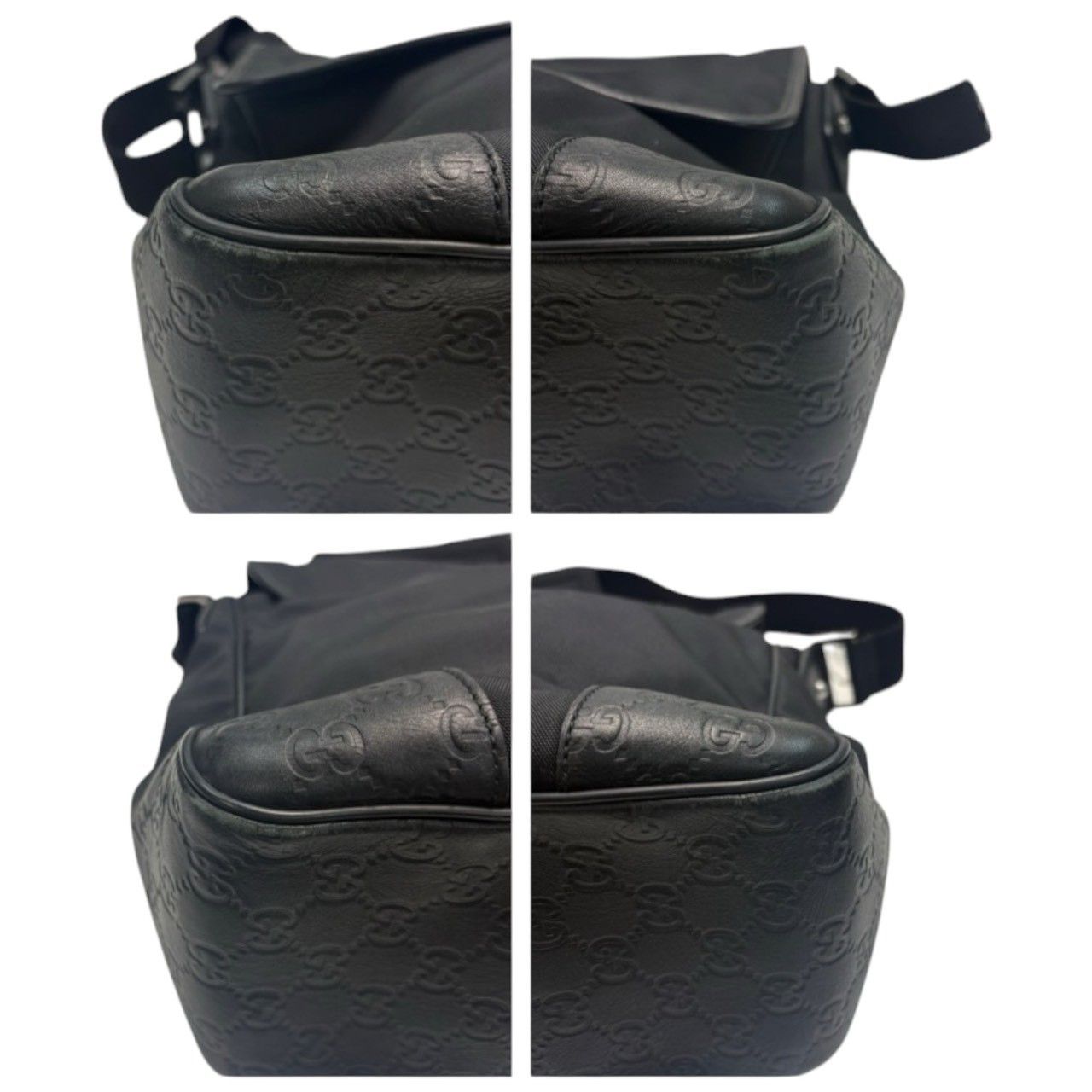 Gucci Gucci Gucci GG Embossed Nylon Leather Shoulder Bag Textile Shoulder Bag 162419 DUTY FREE for USA Size ONE SIZE - 9 Thumbnail