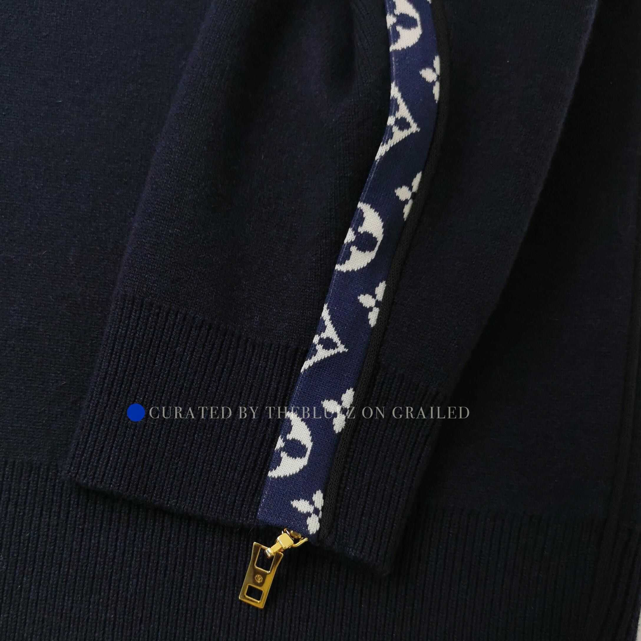 Louis Vuitton Monogram Detail Crewneck Sweater in Blue Size US S / EU 44-46 / 1 - 3 Thumbnail