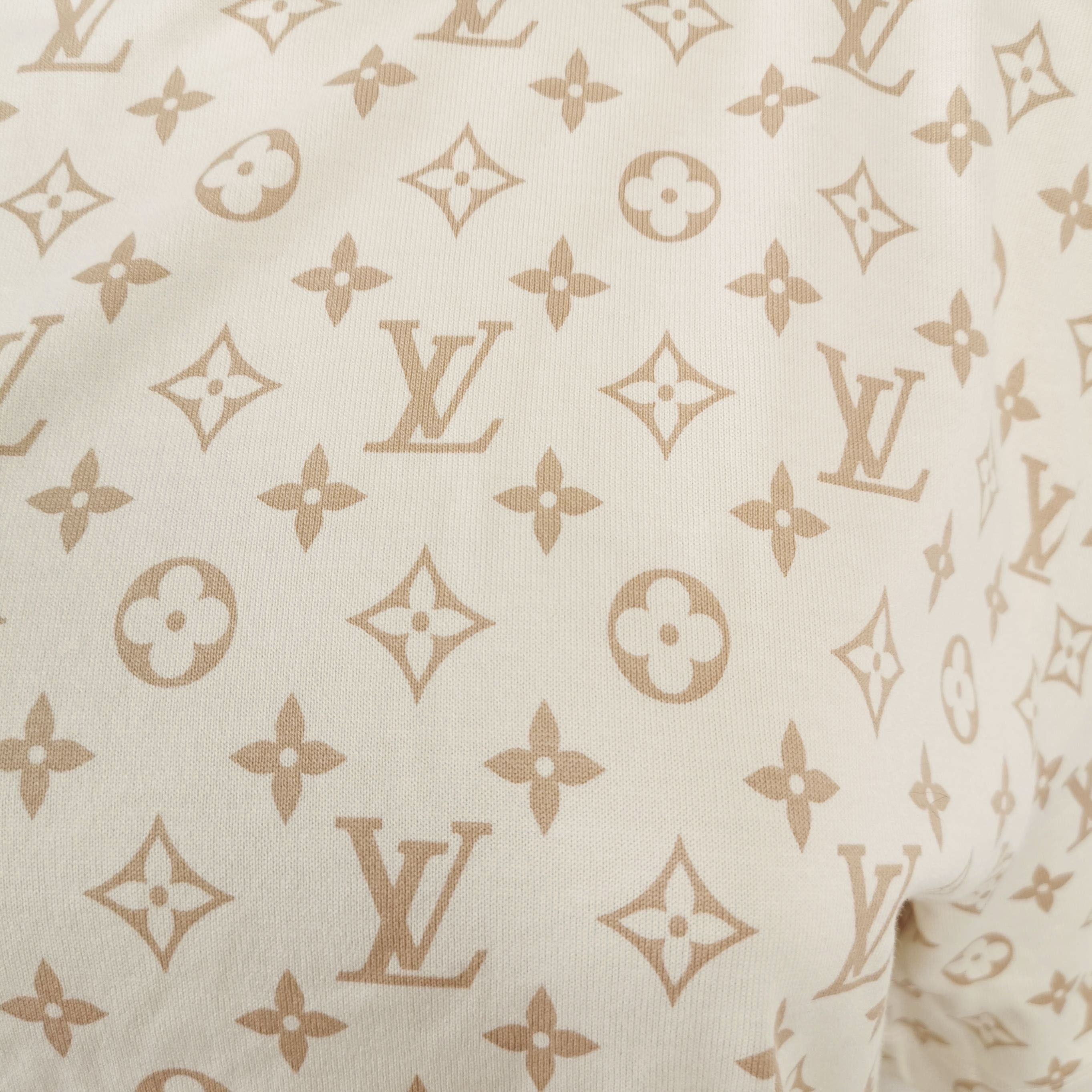 Louis Vuitton Monogram Zipper Tee in Beige Size US S / EU 44-46 / 1 - 3 Thumbnail
