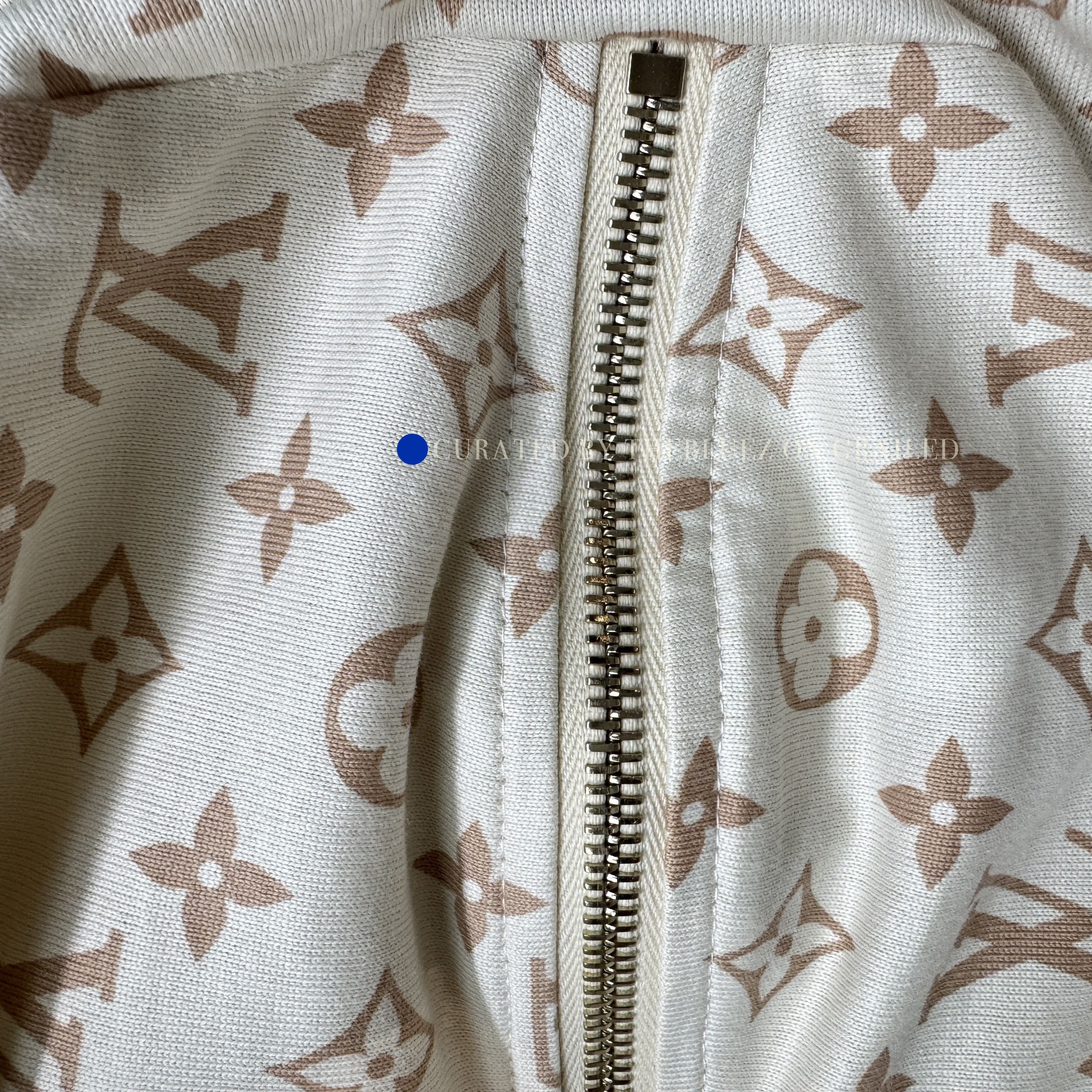 Louis Vuitton Monogram Zipper Tee in Beige Size US S / EU 44-46 / 1 - 8 Thumbnail