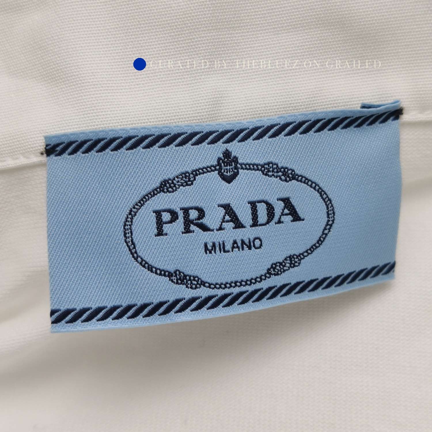 Prada White Logo Embroidered Polo Shirt, Size S Size US S / EU 44-46 / 1 - 5 Thumbnail
