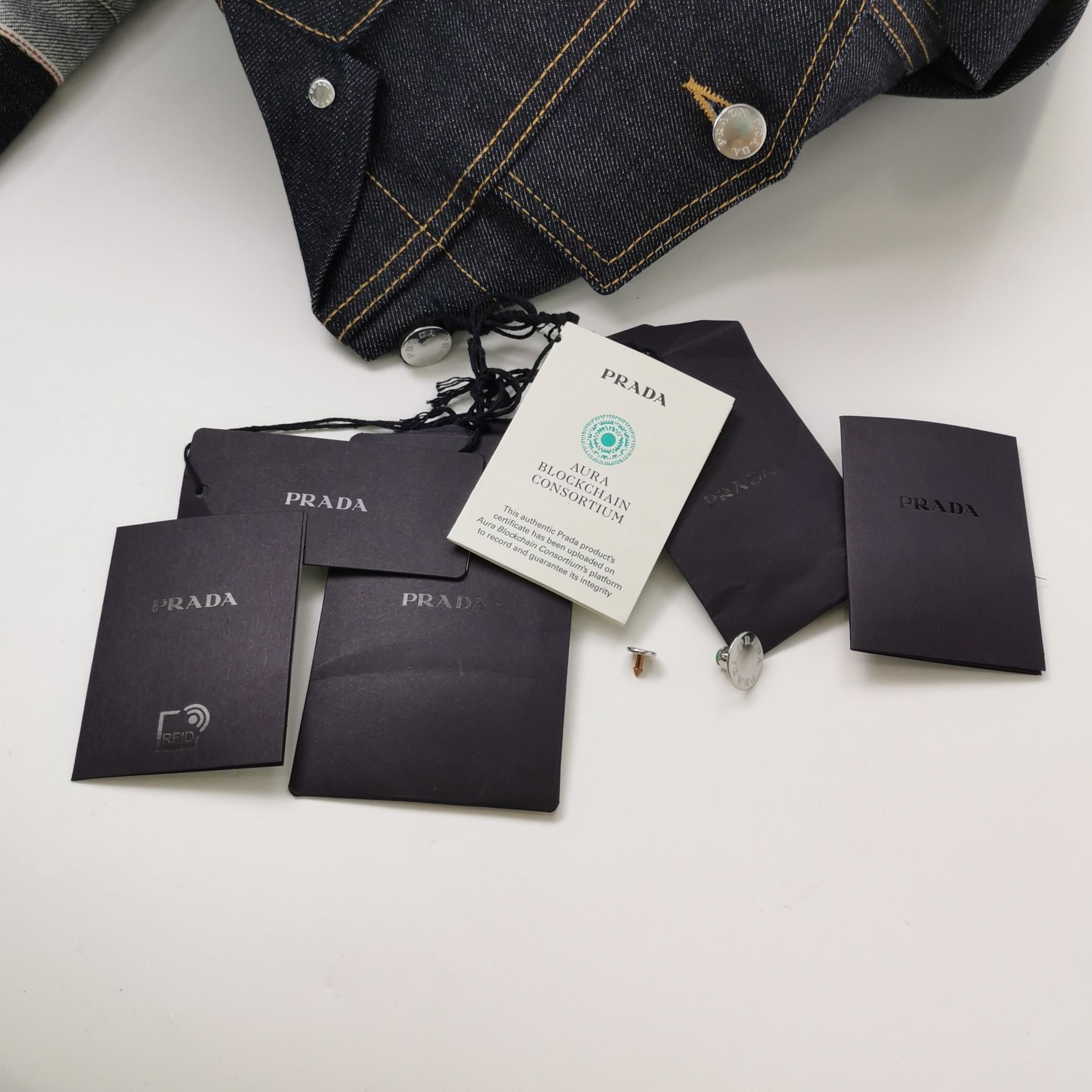 Prada Stylish Blue Denim Jacket Size M Size US M / EU 48-50 / 2 - 3 Thumbnail
