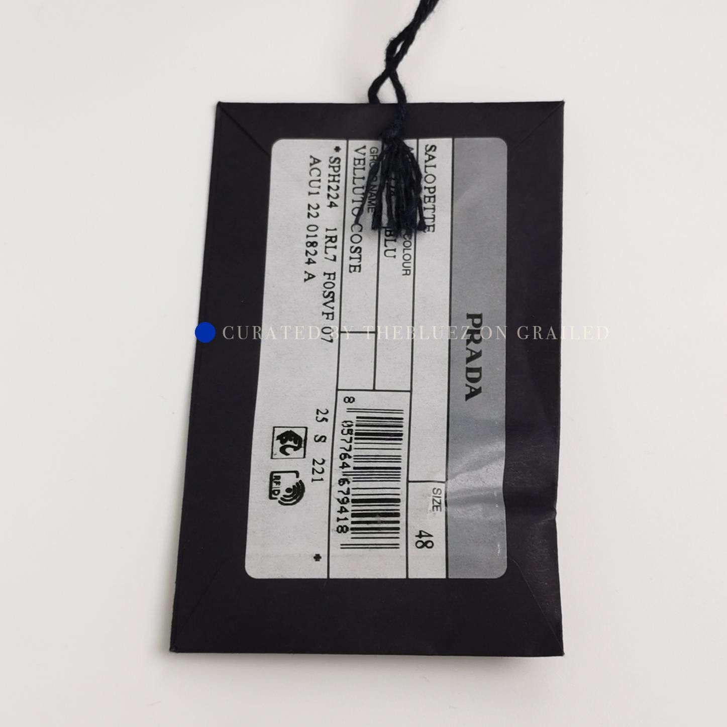 Prada Blue Corduroy Overalls in Size 32 Size US 32 / EU 48 - 2 Thumbnail